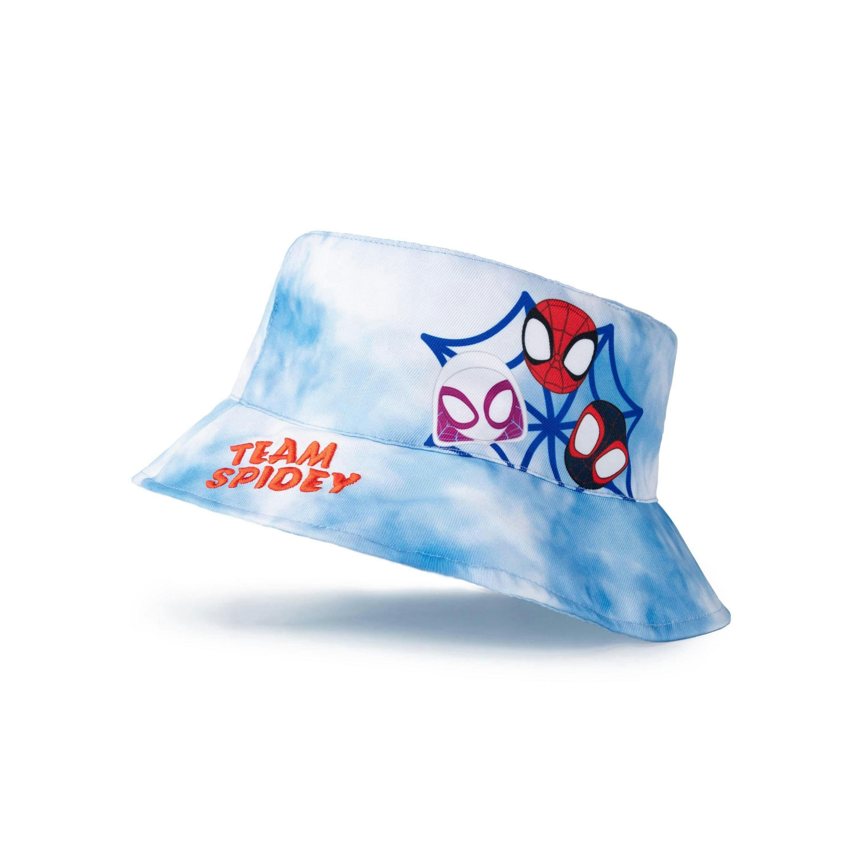Marvel Spidey and His Amazing Friends Boys Blue Team Spidey Bucket Hat (One Size) by Vanilla Underground , view 1 of 6