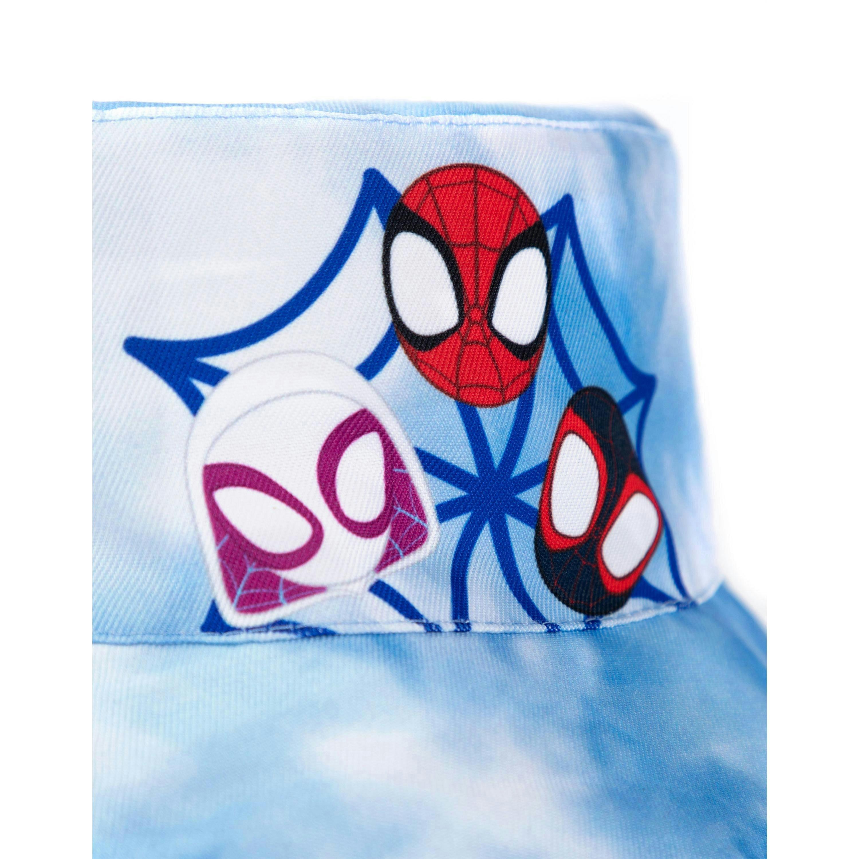 Marvel Spidey and His Amazing Friends Boys Blue Team Spidey Bucket Hat (One Size) by Vanilla Underground , view 3 of 6