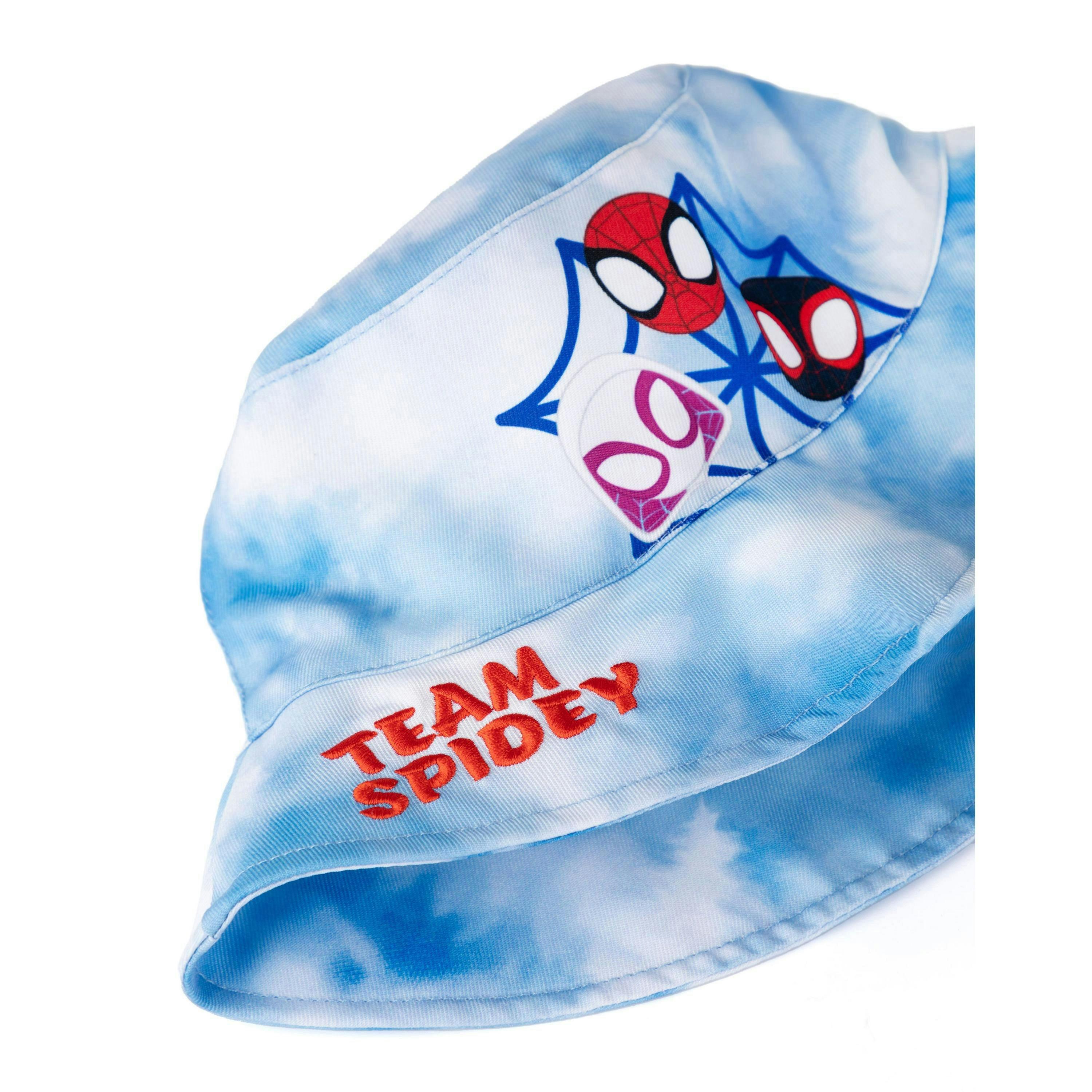 Marvel Spidey and His Amazing Friends Boys Blue Team Spidey Bucket Hat (One Size) by Vanilla Underground , view 5 of 6