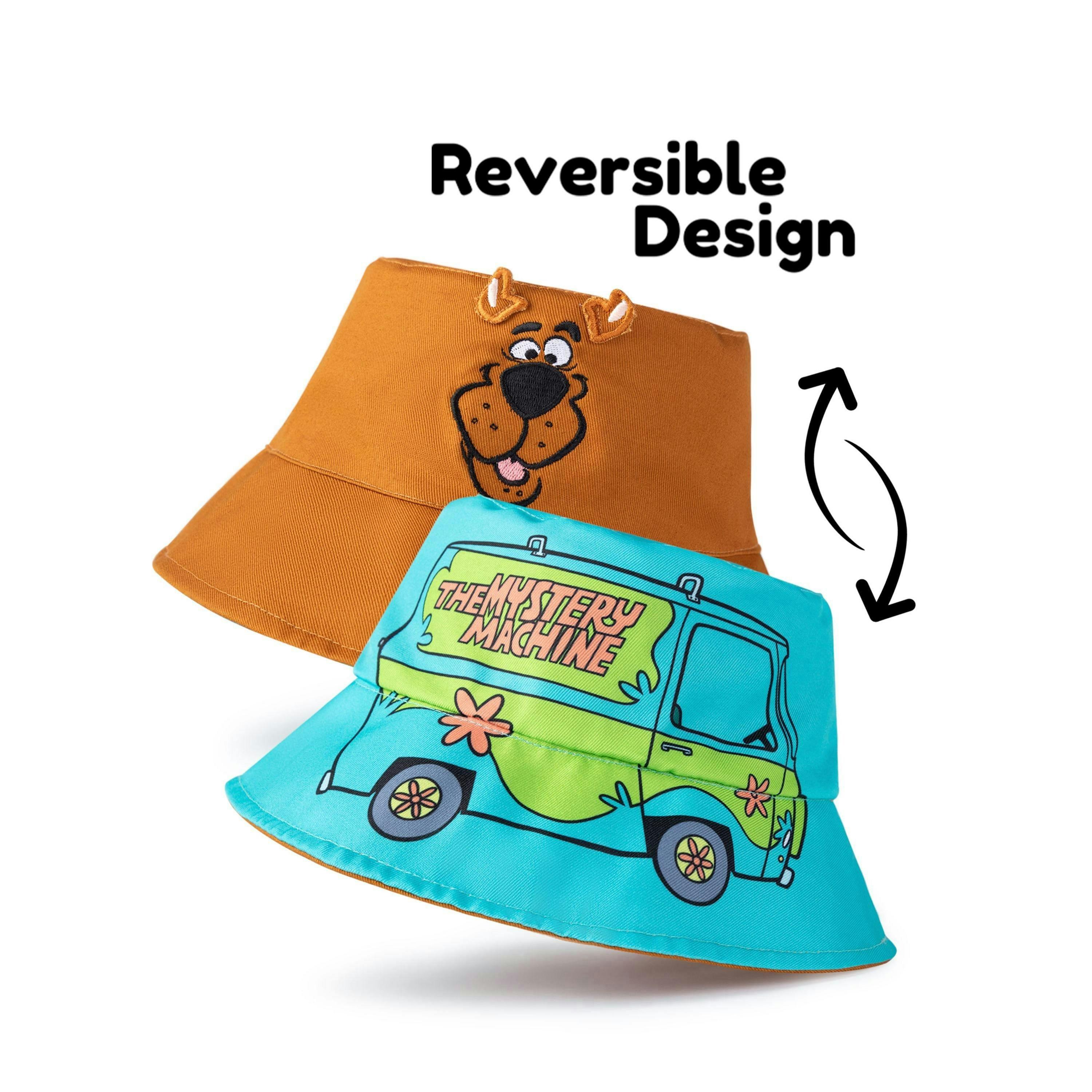 Scooby Doo Unisex Kids Multicoloured Reversible Bucket Hat (One Size) by Vanilla Underground , view 2 of 6