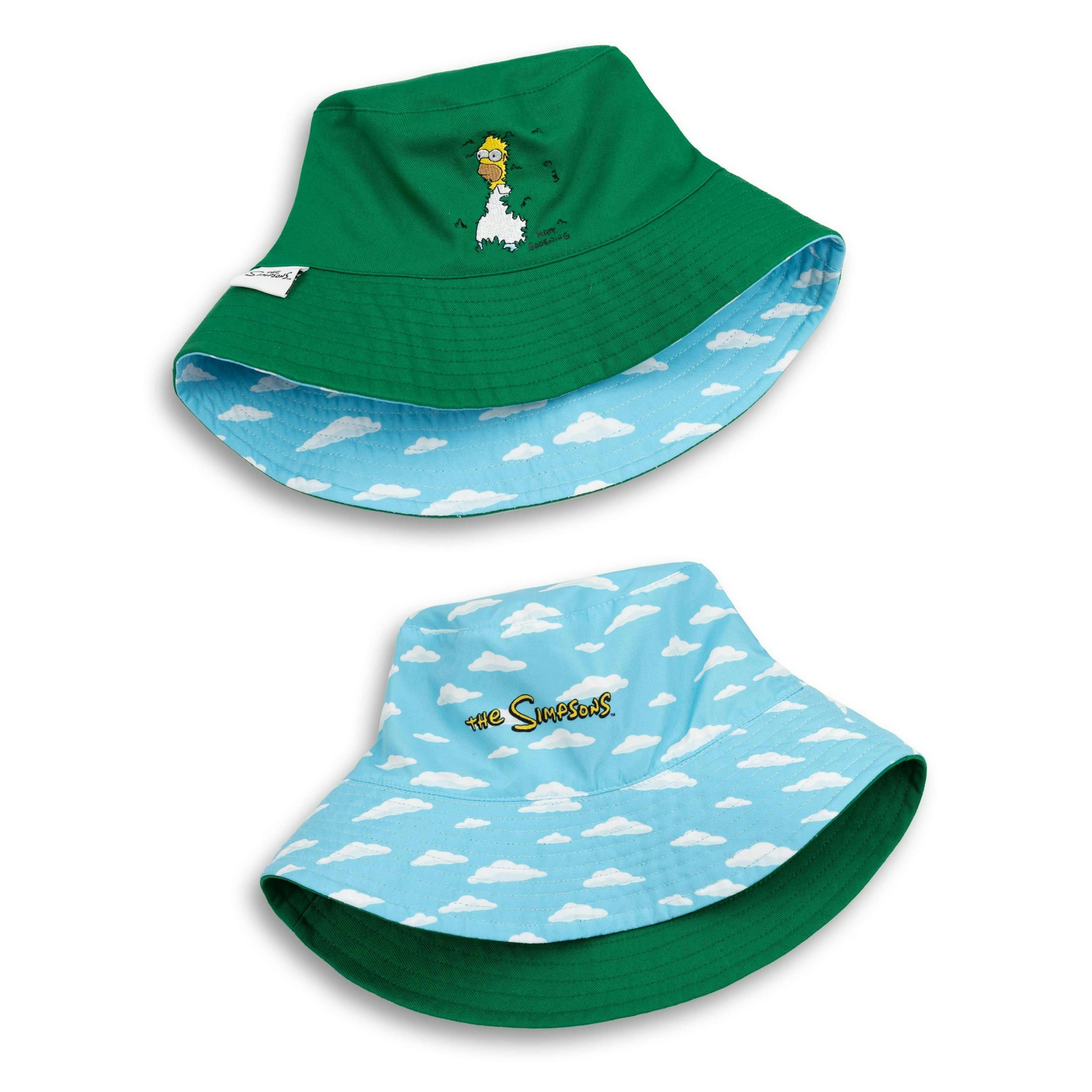 The Simpsons Mens Multicoloured Reversible Homer Bucket Hat (One Size) by Vanilla Underground , view 1 of 6