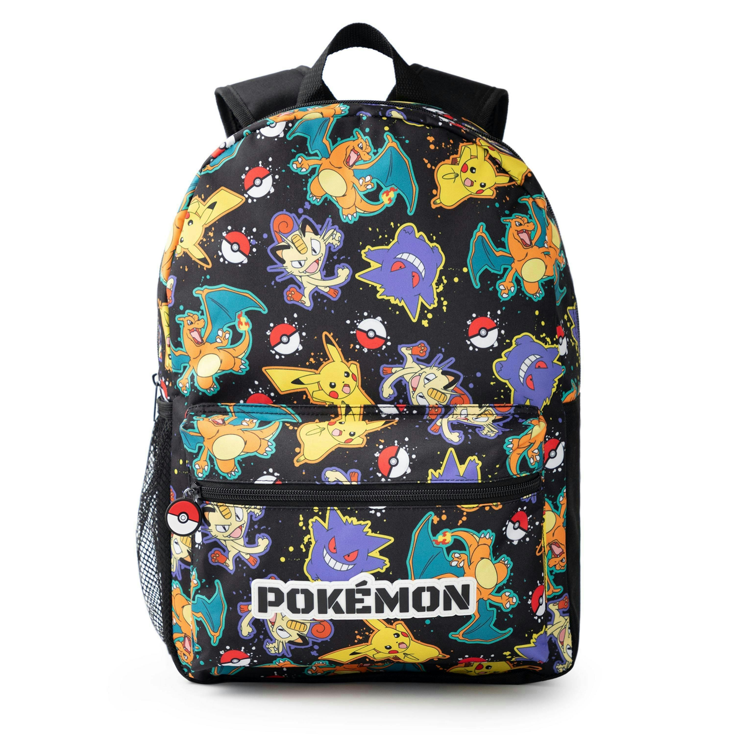 Pokemon Boys Black Character All Over Print Backpack (One Size) by Vanilla Underground , view 1 of 6