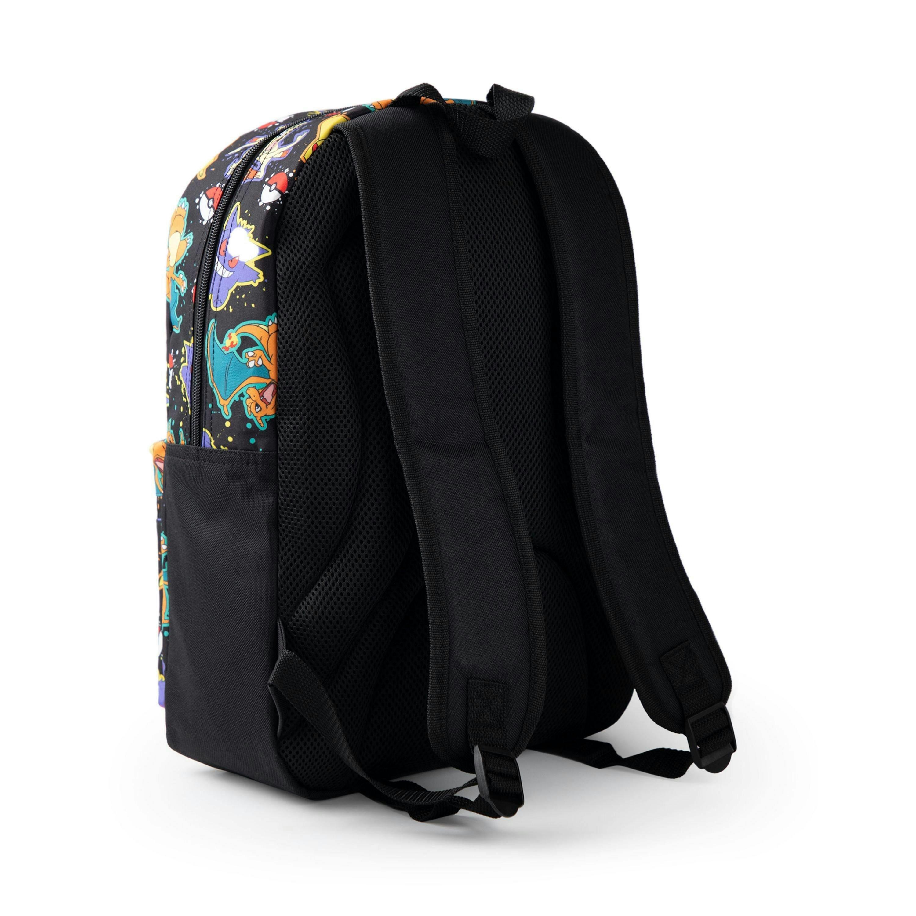 Pokemon Boys Black Character All Over Print Backpack (One Size) by Vanilla Underground , view 2 of 6