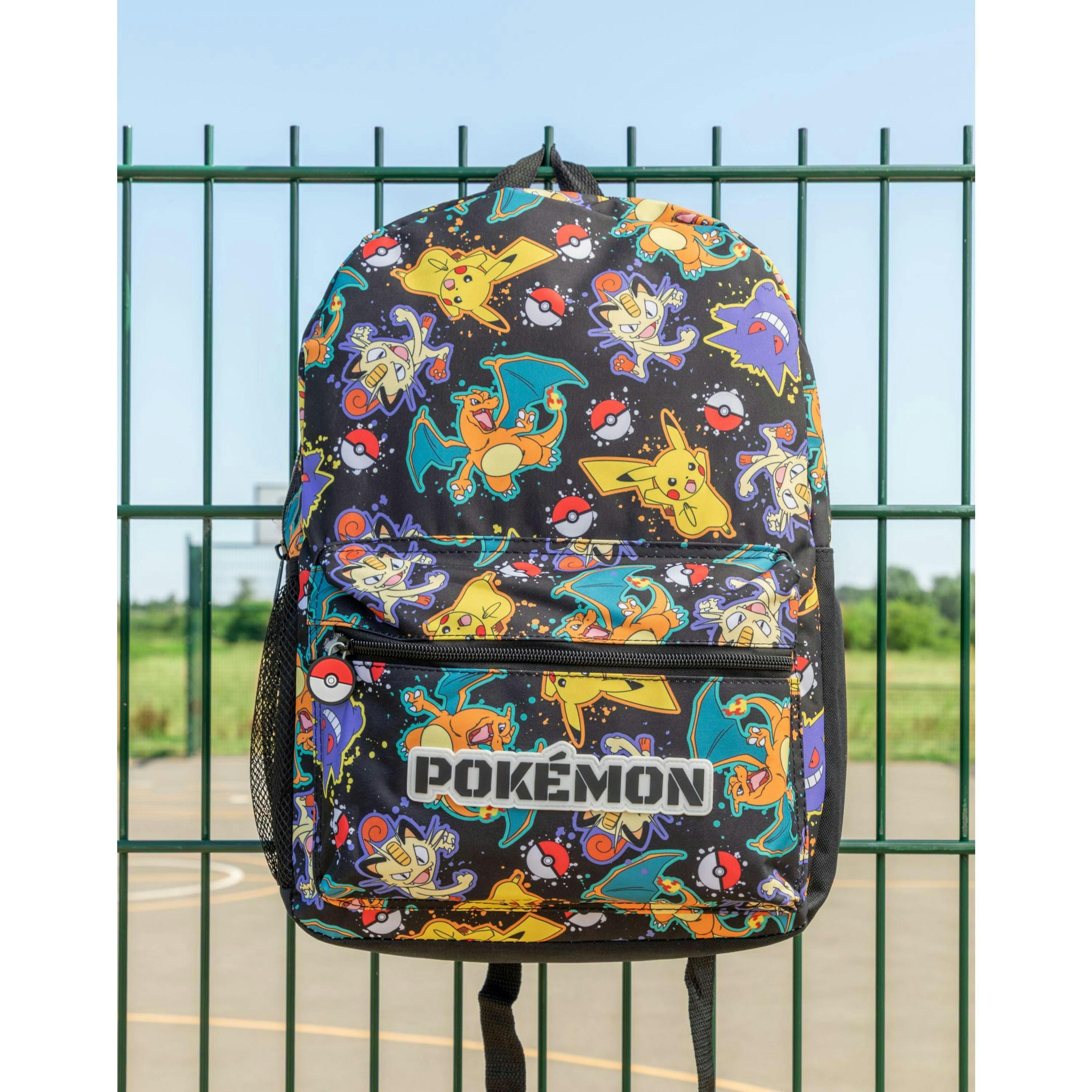 Pokemon Boys Black Character All Over Print Backpack (One Size) by Vanilla Underground , view 5 of 6