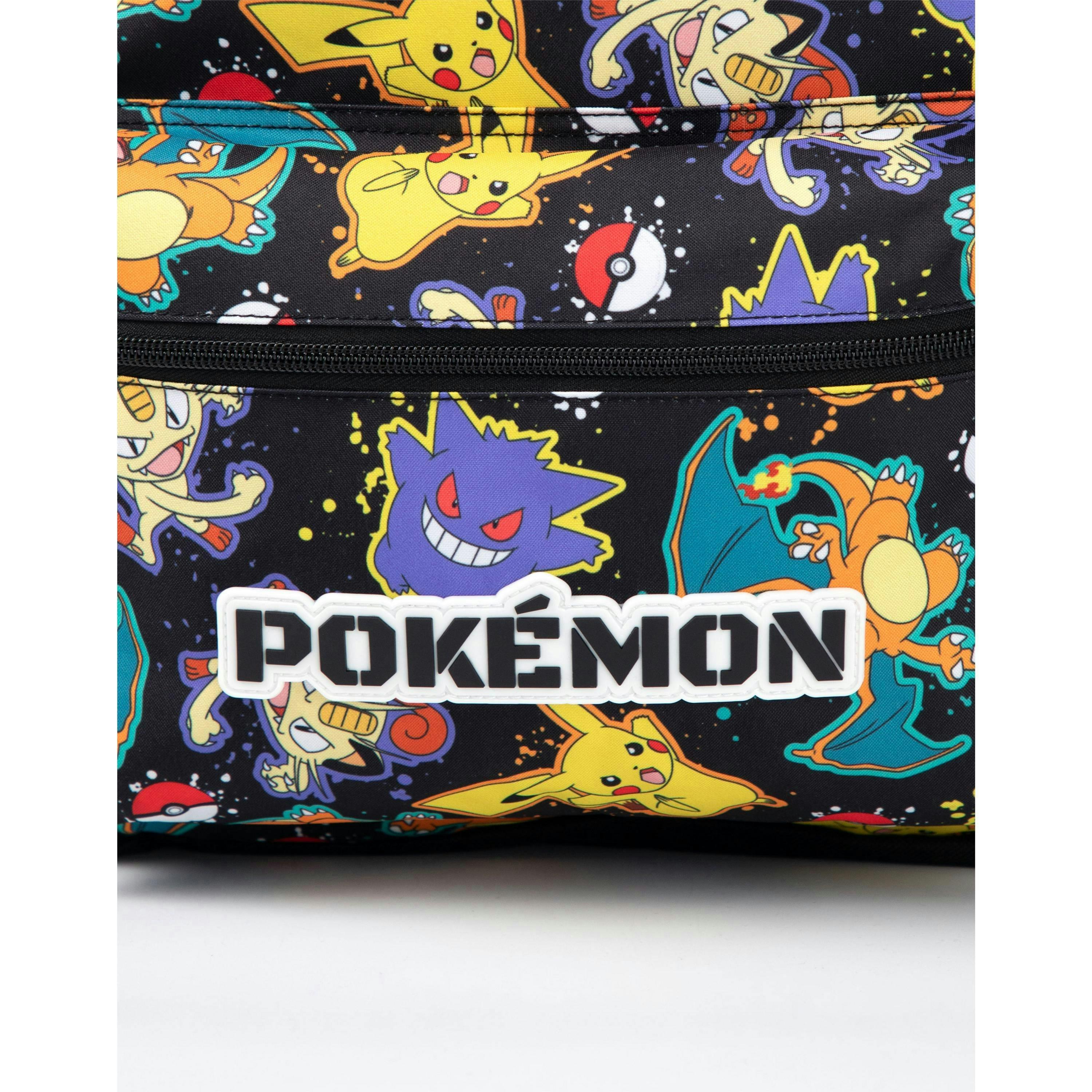 Pokemon Boys Black Character All Over Print Backpack (One Size) by Vanilla Underground , view 6 of 6