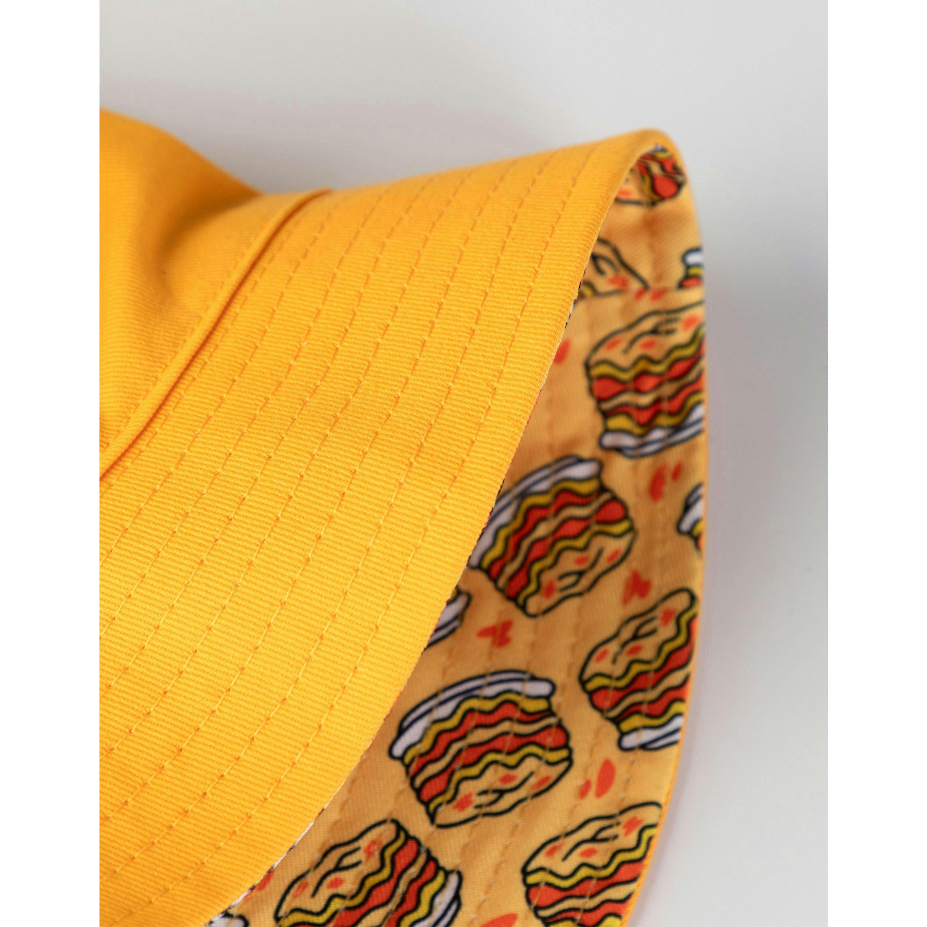 Garfield Unisex Orange Reversible Face & Lasagne Bucket Hat (One Size) by Vanilla Underground , view 5 of 6