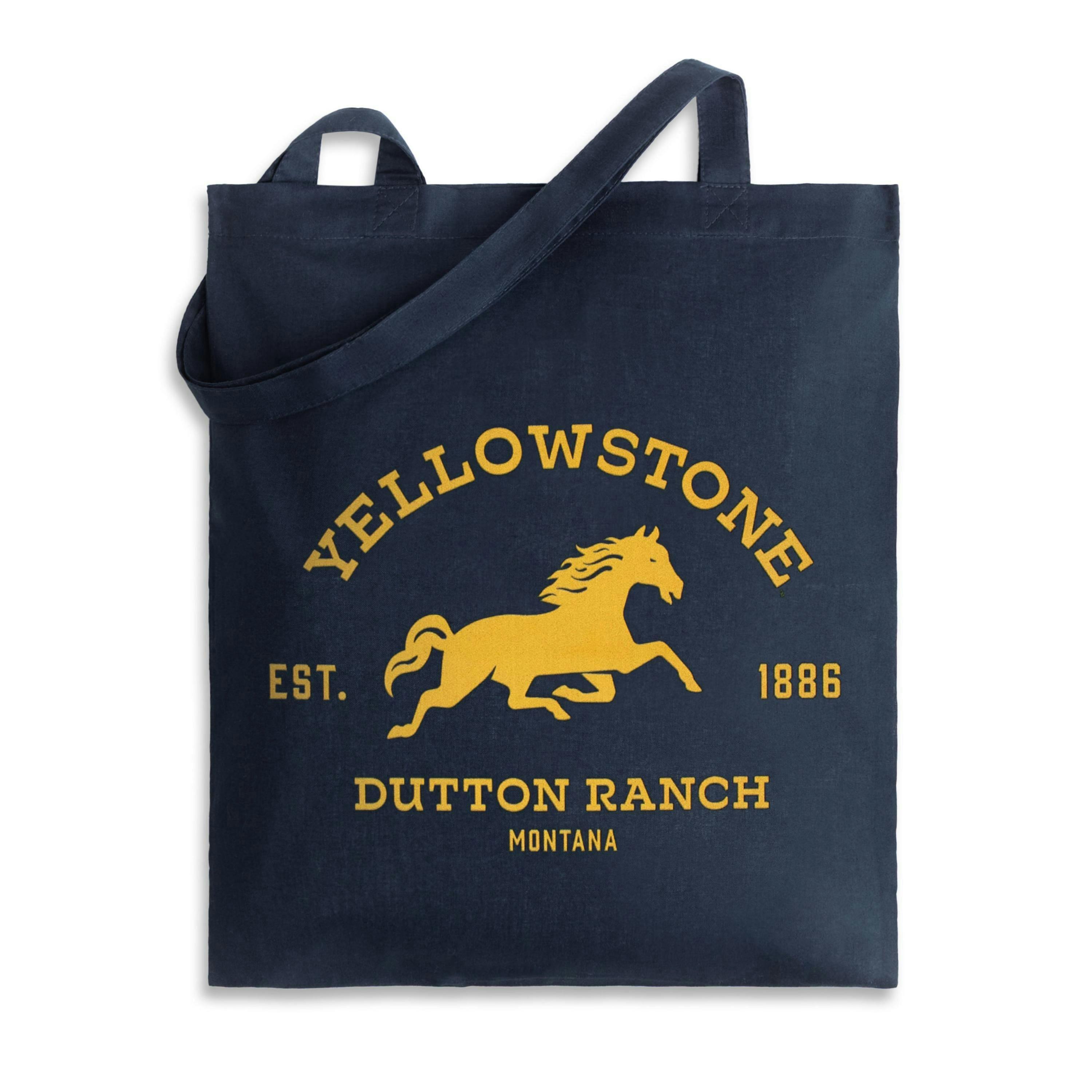 Yellowstone Unisex Blue Horse Ranch Tote Bag (One Size) by Vanilla Underground , view 1 of 6