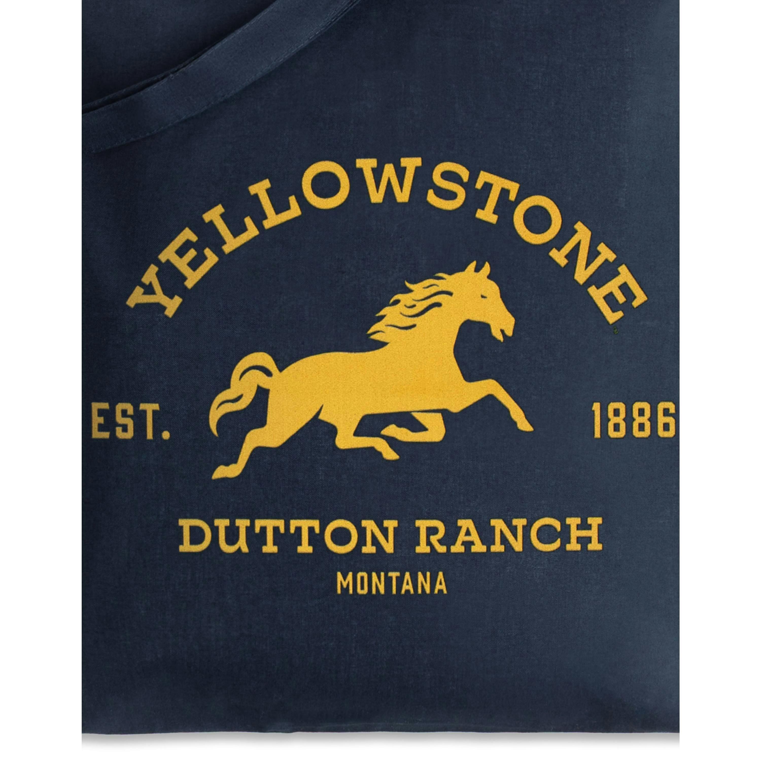 Yellowstone Unisex Blue Horse Ranch Tote Bag (One Size) by Vanilla Underground , view 3 of 6