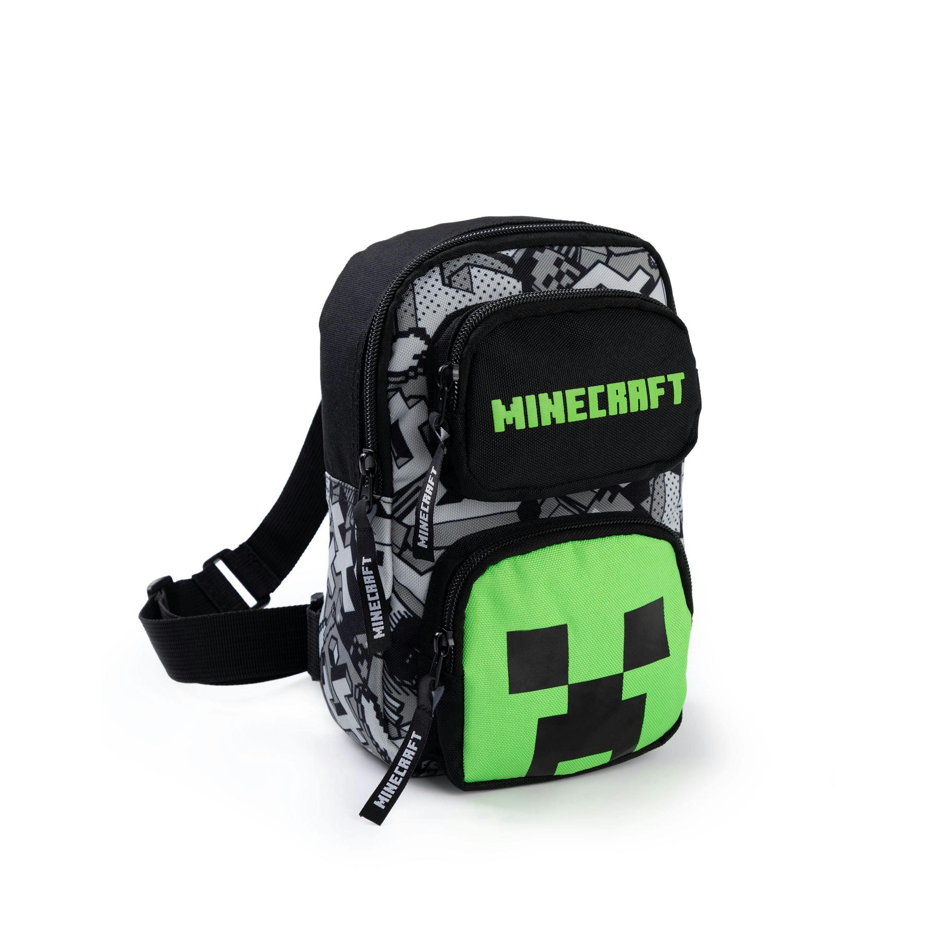 Minecraft Boys Multicoloured Creeper Body Bag (One Size) by Vanilla Underground , view 1 of 6