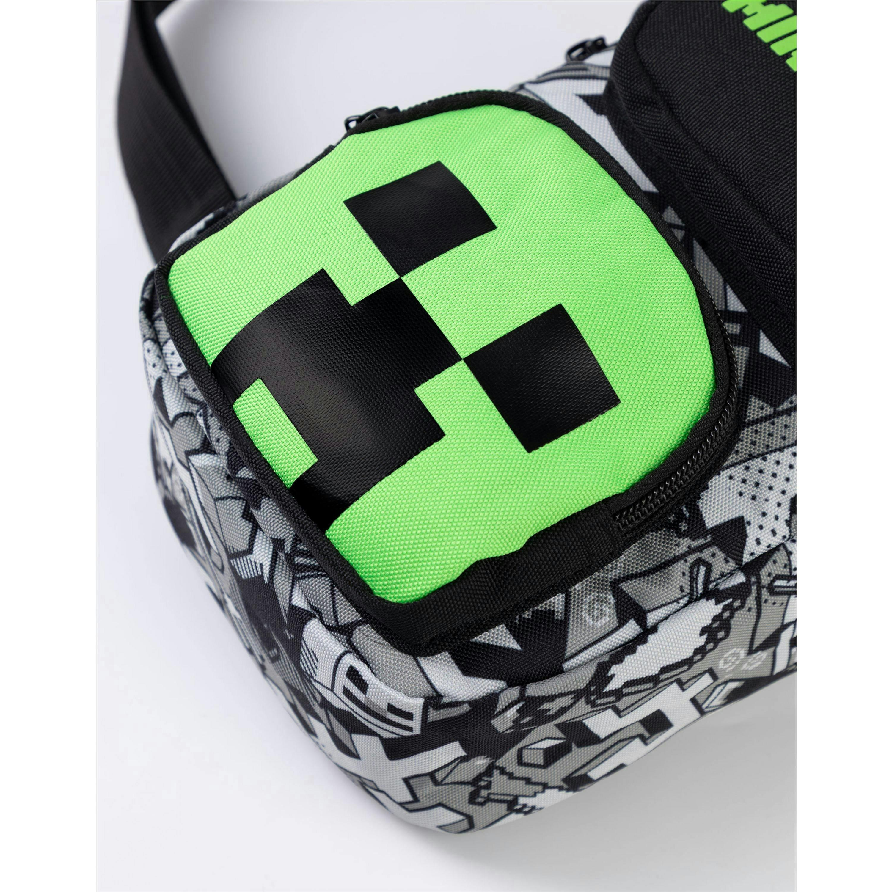 Minecraft Boys Multicoloured Creeper Body Bag (One Size) by Vanilla Underground , view 5 of 6