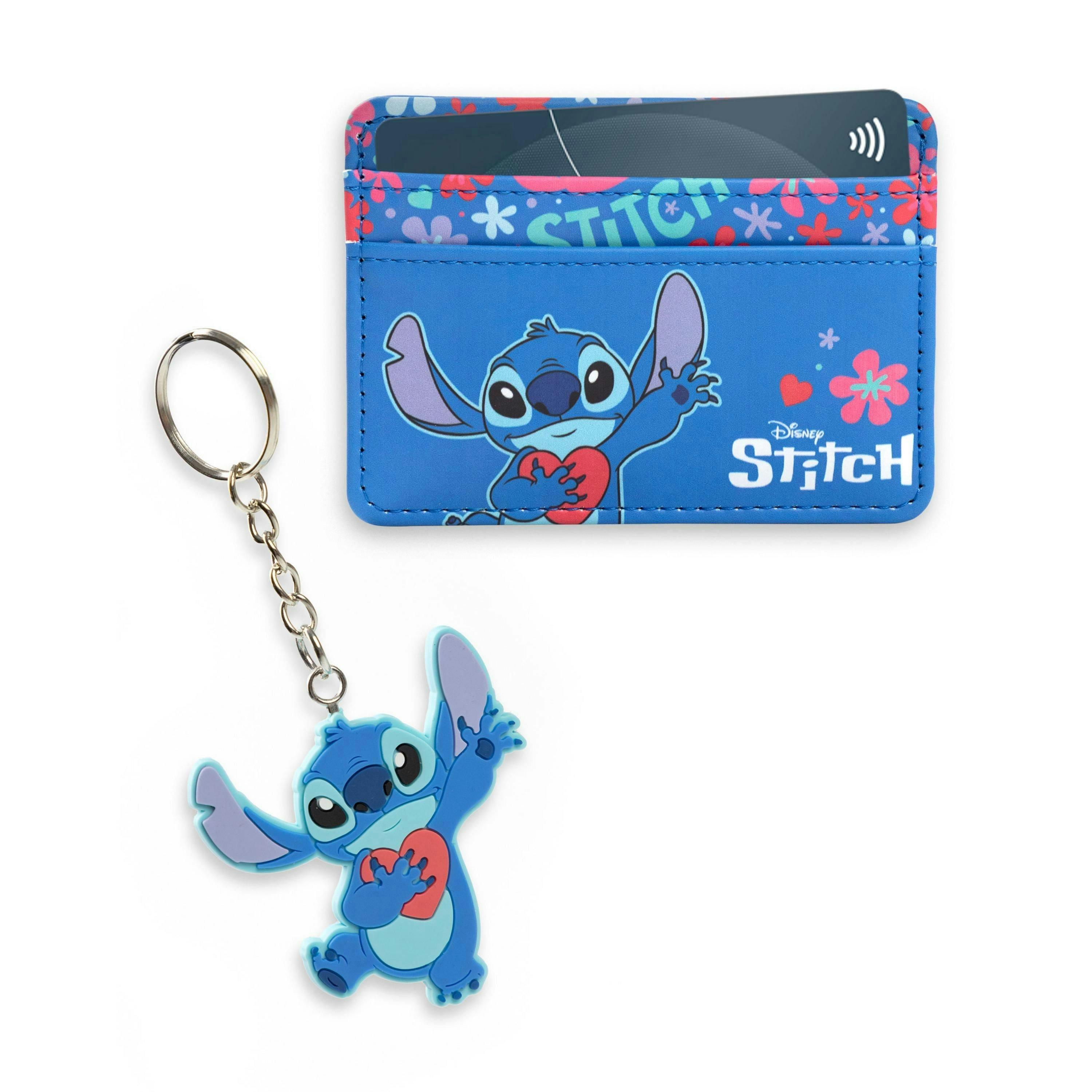 Lilo & Stitch Womens Blue Cardholder & Keyring Wallet Gift Set (One Size) by Vanilla Underground , view 1 of 6
