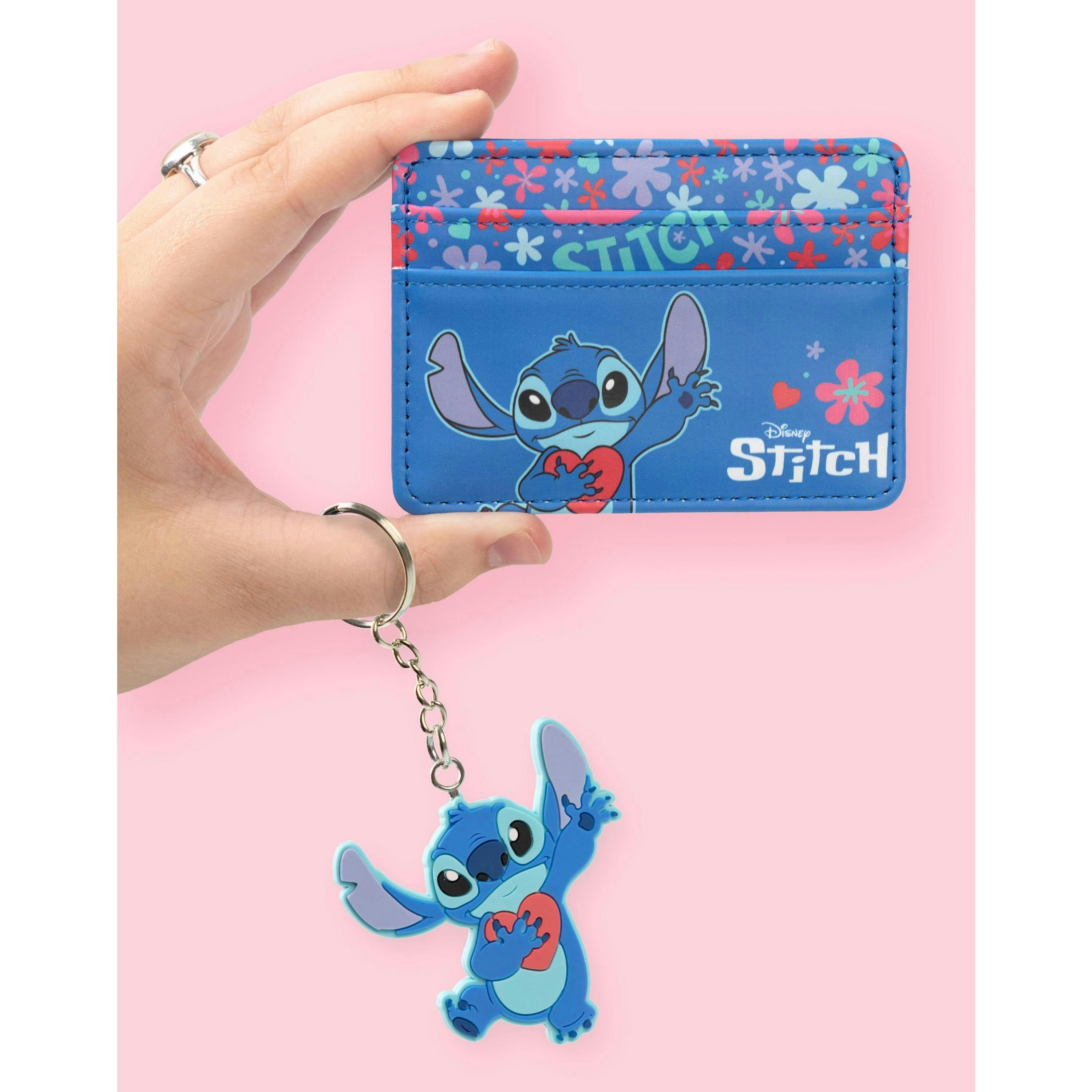 Lilo & Stitch Womens Blue Cardholder & Keyring Wallet Gift Set (One Size) by Vanilla Underground , view 2 of 6