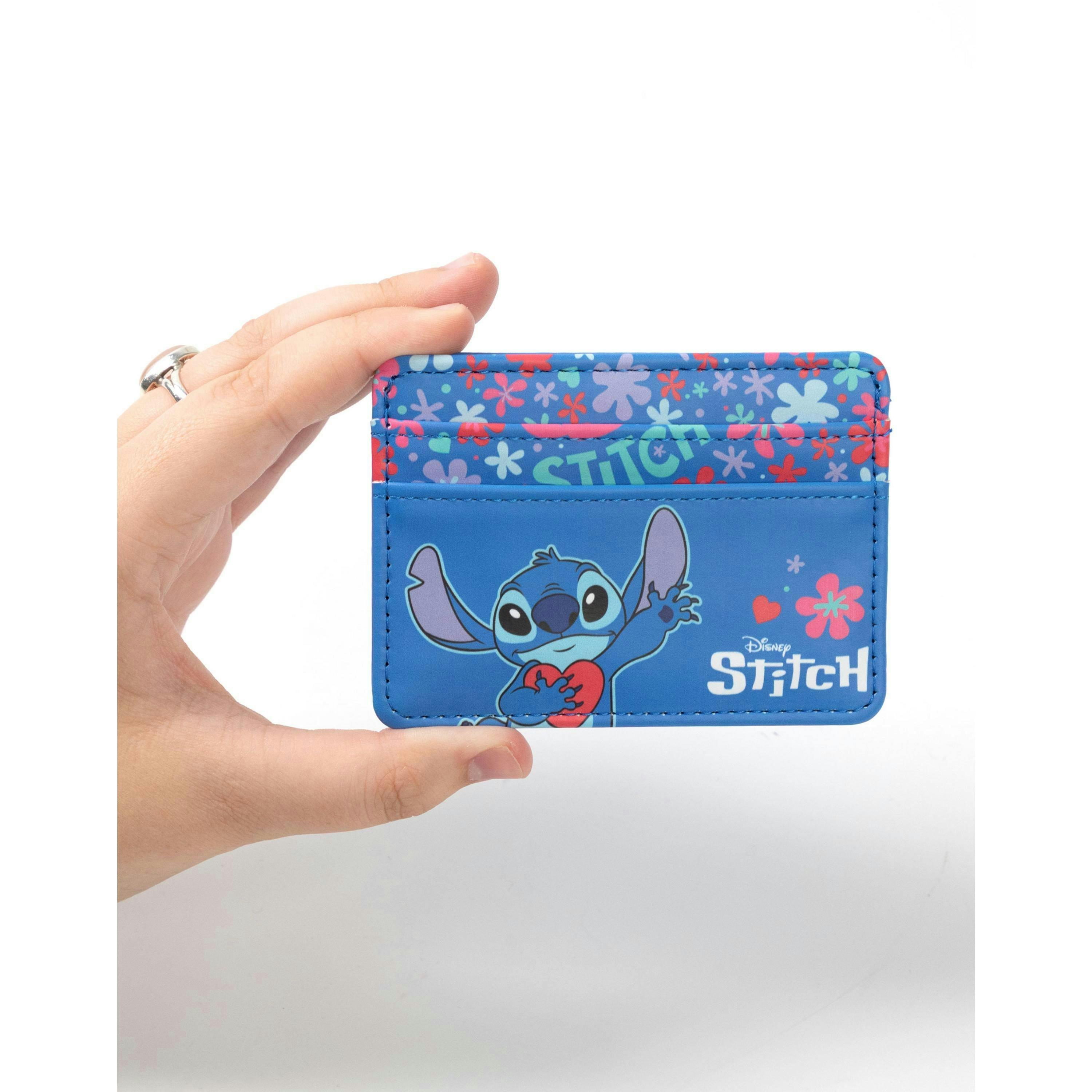 Lilo & Stitch Womens Blue Cardholder & Keyring Wallet Gift Set (One Size) by Vanilla Underground , view 4 of 6