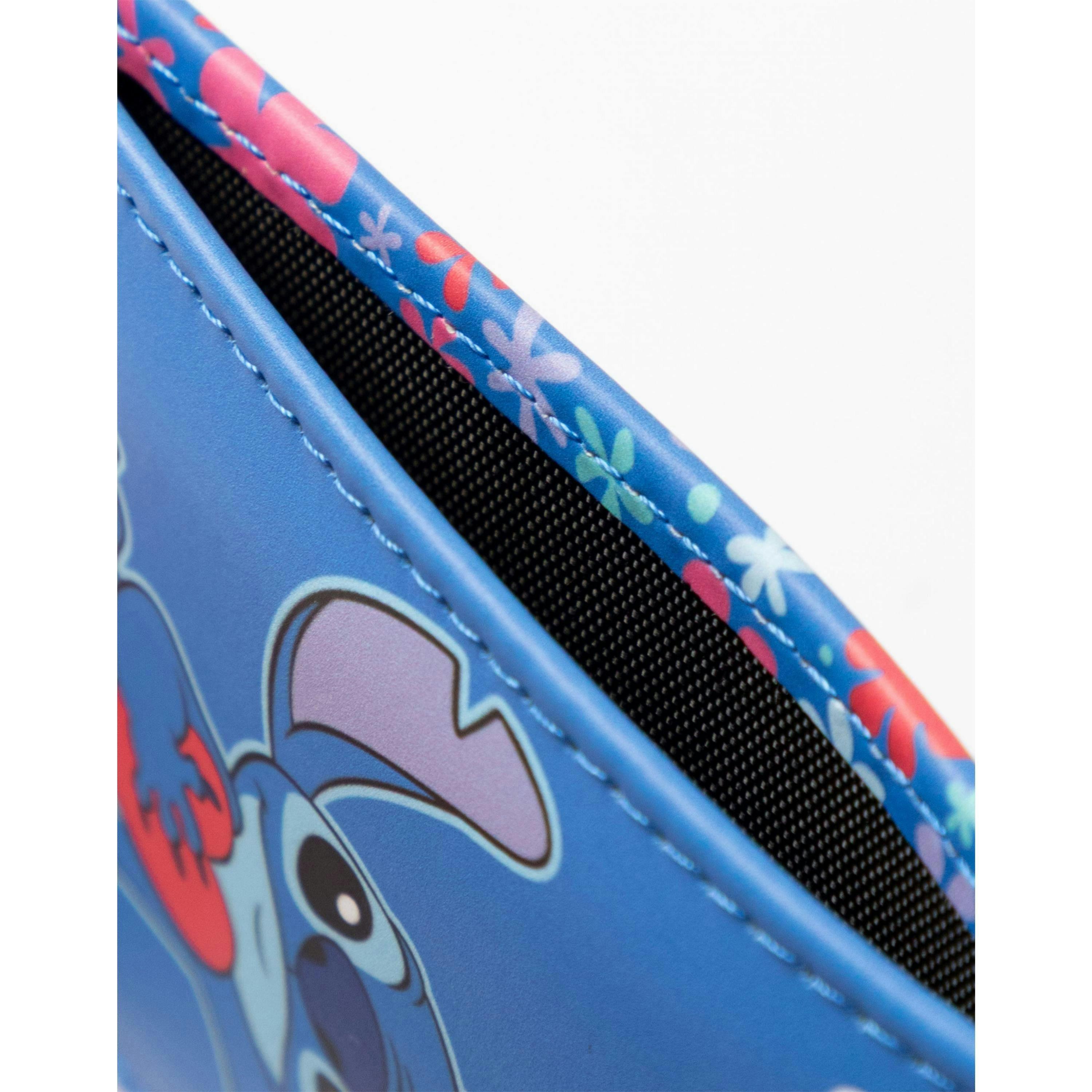 Lilo & Stitch Womens Blue Cardholder & Keyring Wallet Gift Set (One Size) by Vanilla Underground , view 6 of 6