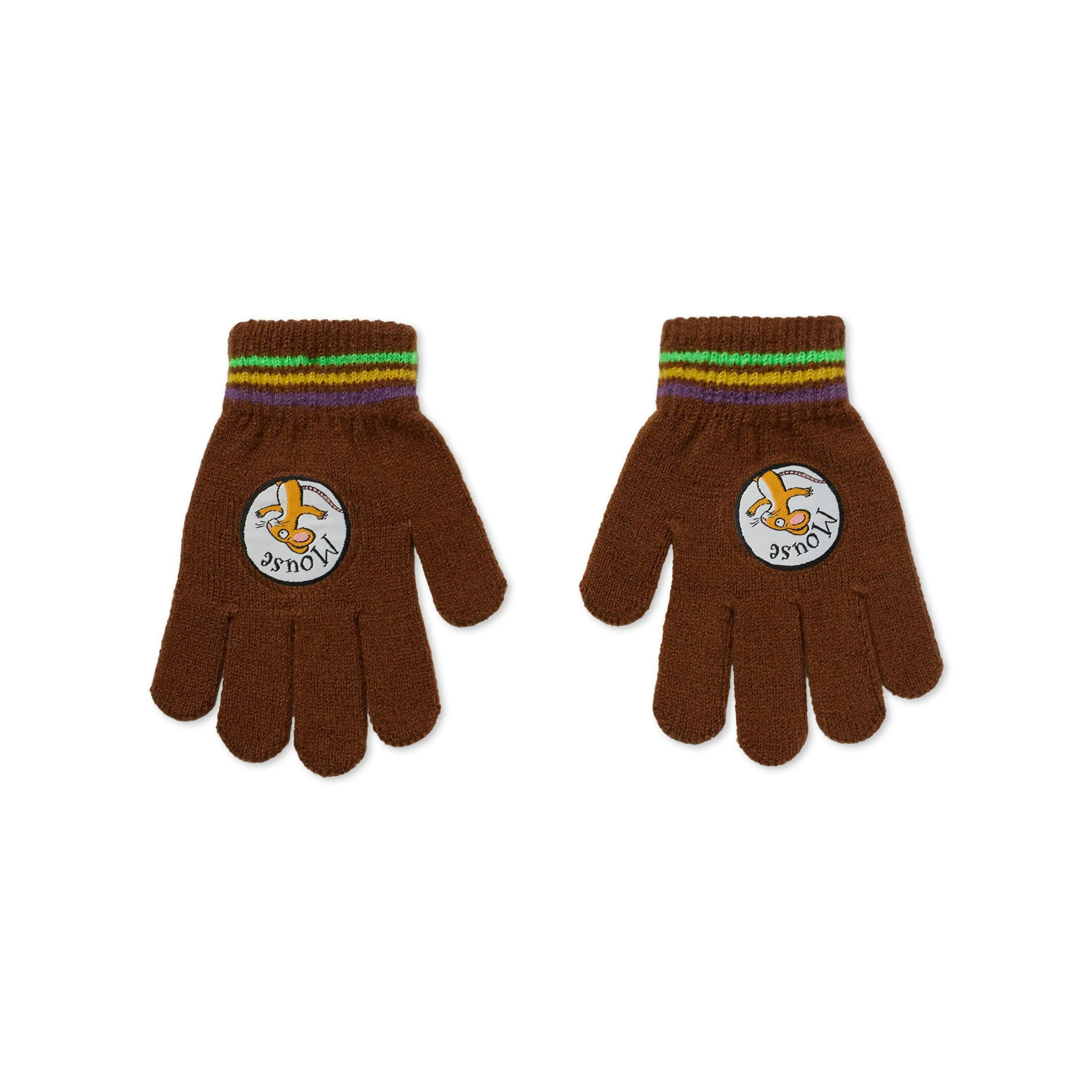 Gruffalo & Friends Unisex Kids Brown Novelty Face Beanie and Gloves Set (One Size) by Vanilla Underground , view 2 of 6