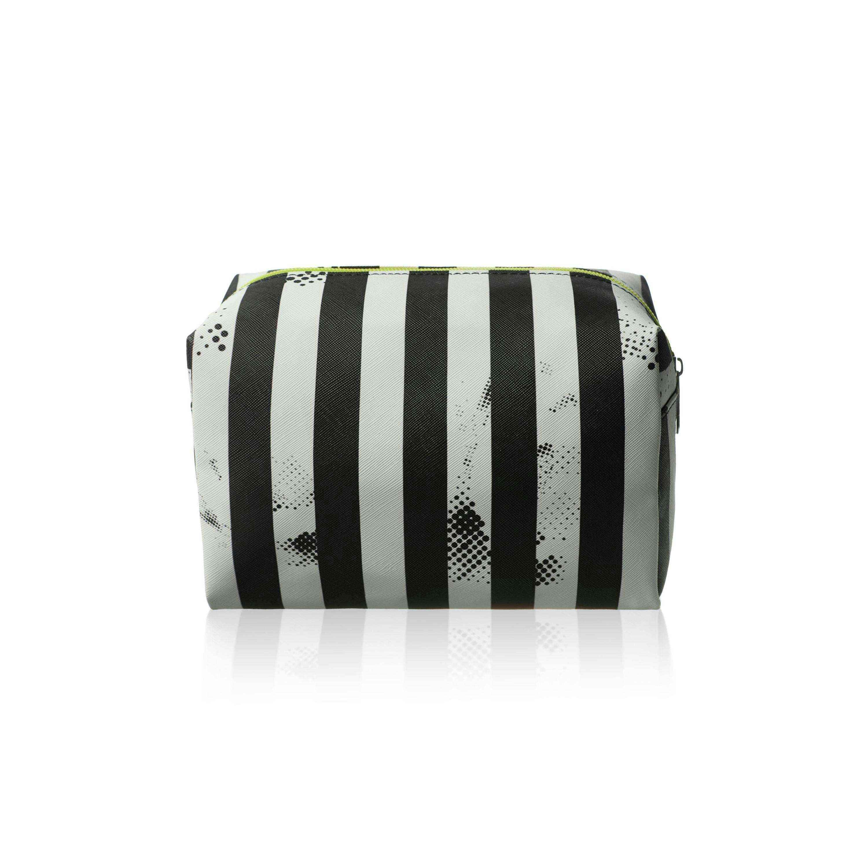 Beetlejuice Womens Multicoloured Stripey Logo Makeup Bag (One Size) by Vanilla Underground , view 2 of 6