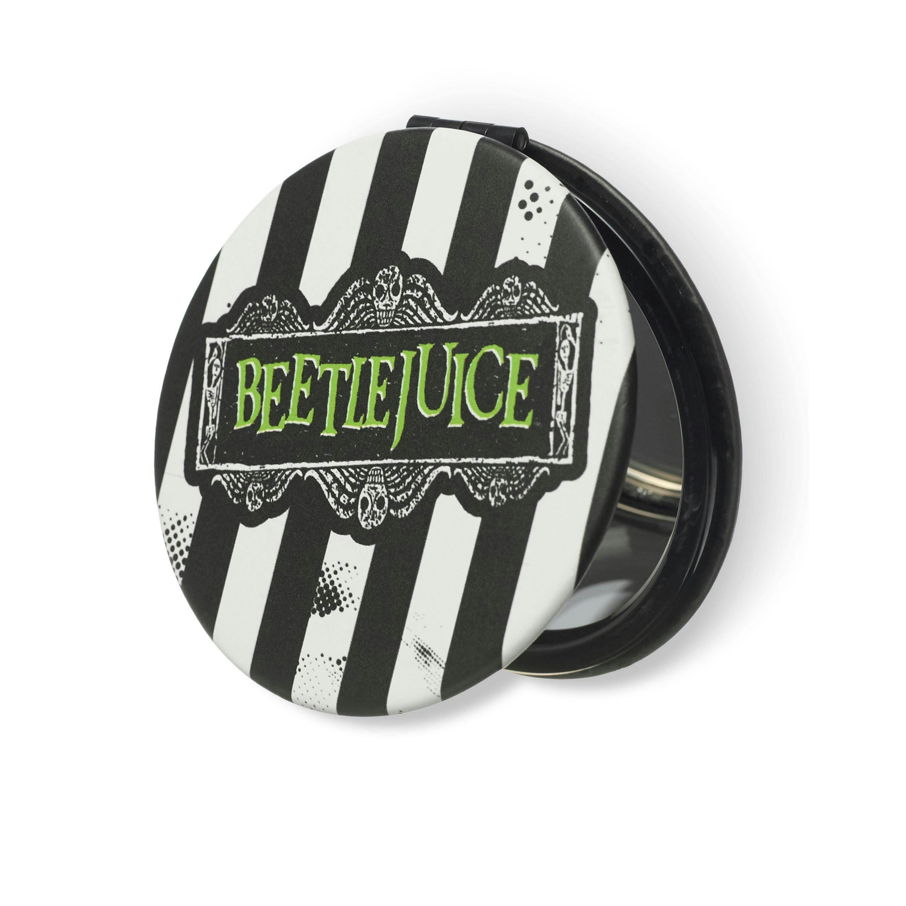 Beetlejuice Womens Multicoloured Stripey Logo Makeup Bag (One Size) by Vanilla Underground , view 6 of 6