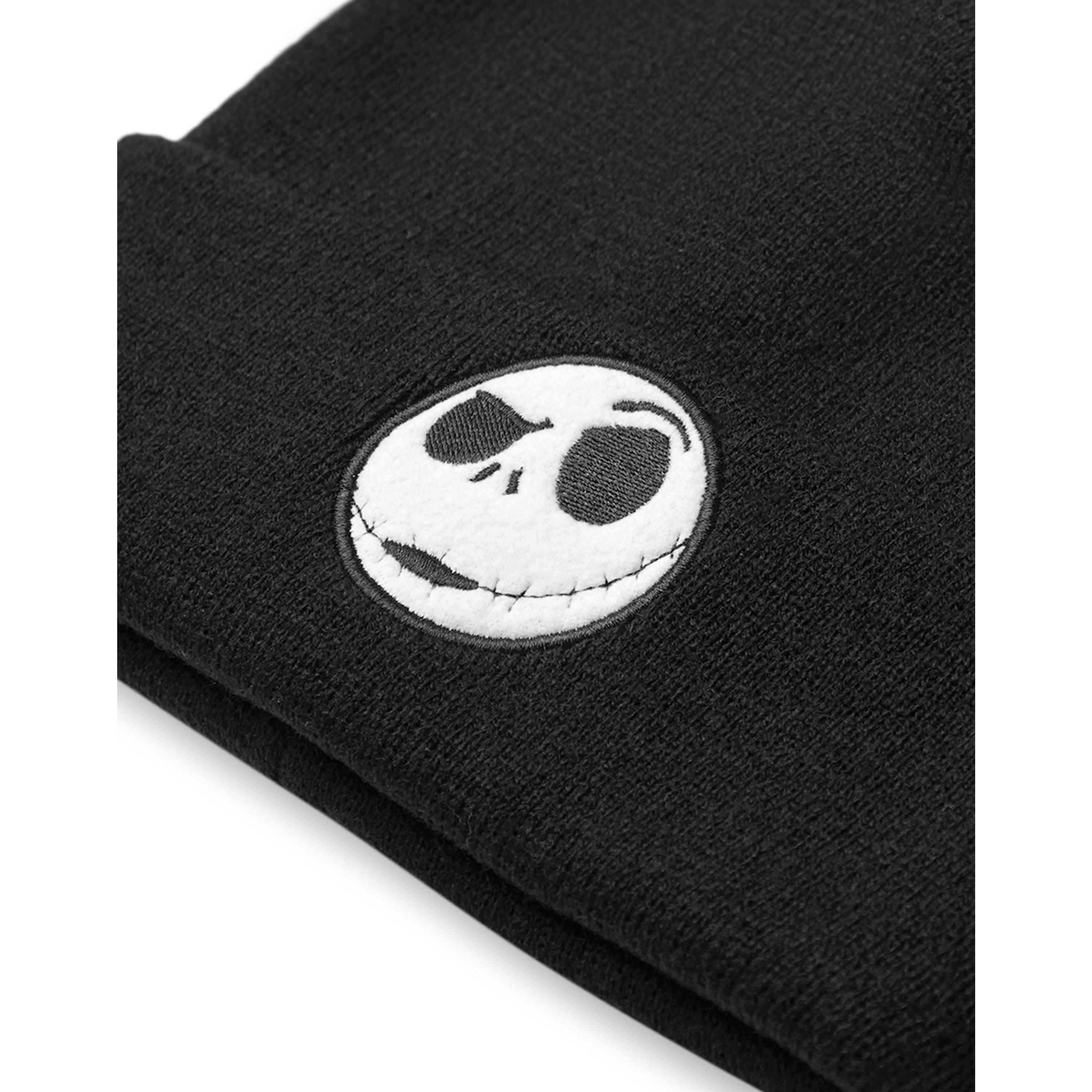 Disney Unisex Black The Nightmare Before Christmas Beanie Hat (One Size) by Vanilla Underground , view 5 of 6