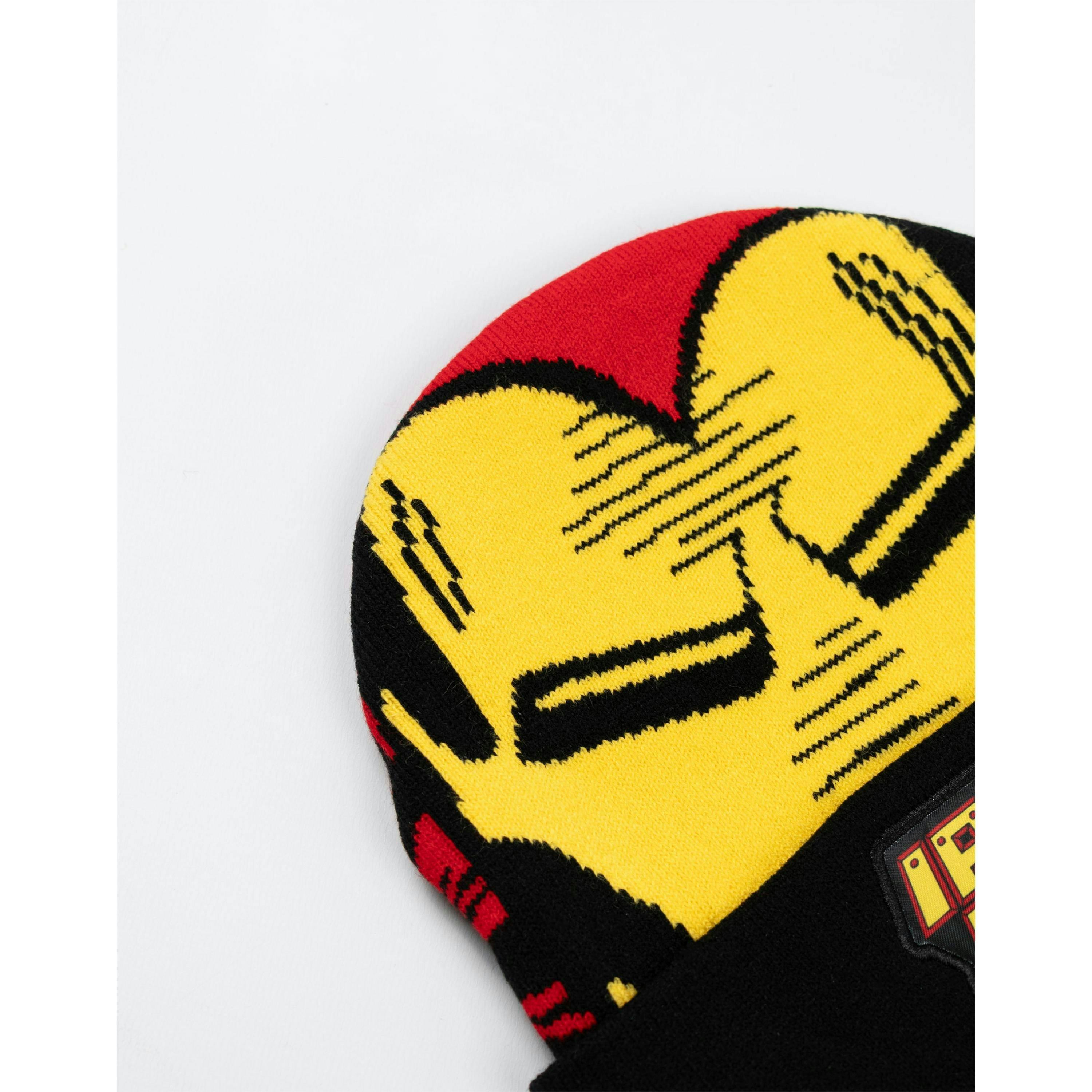 Marvel Boys Red Ironman Beanie and Gloves Set (One Size) by Vanilla Underground , view 4 of 6