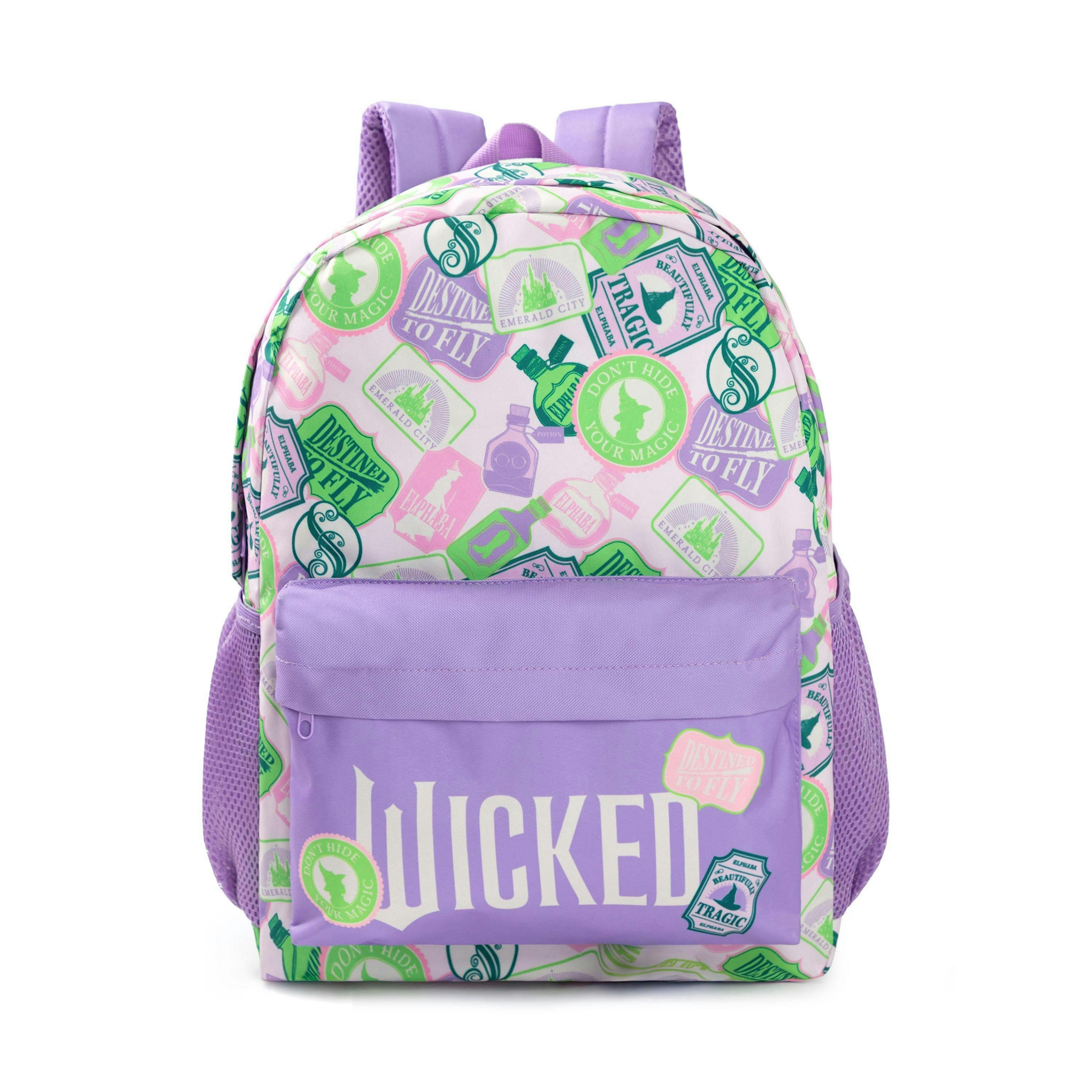 Wicked Girls Purple Icons Backpack (One Size) by Vanilla Underground , view 1 of 6