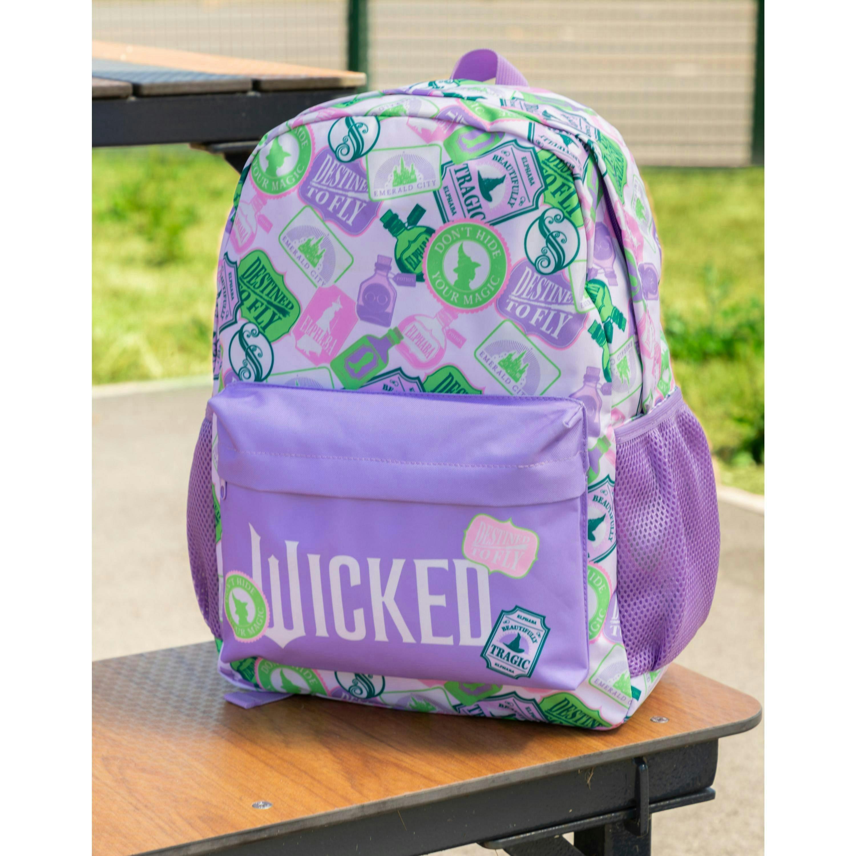 Wicked Girls Purple Icons Backpack (One Size) by Vanilla Underground , view 4 of 6