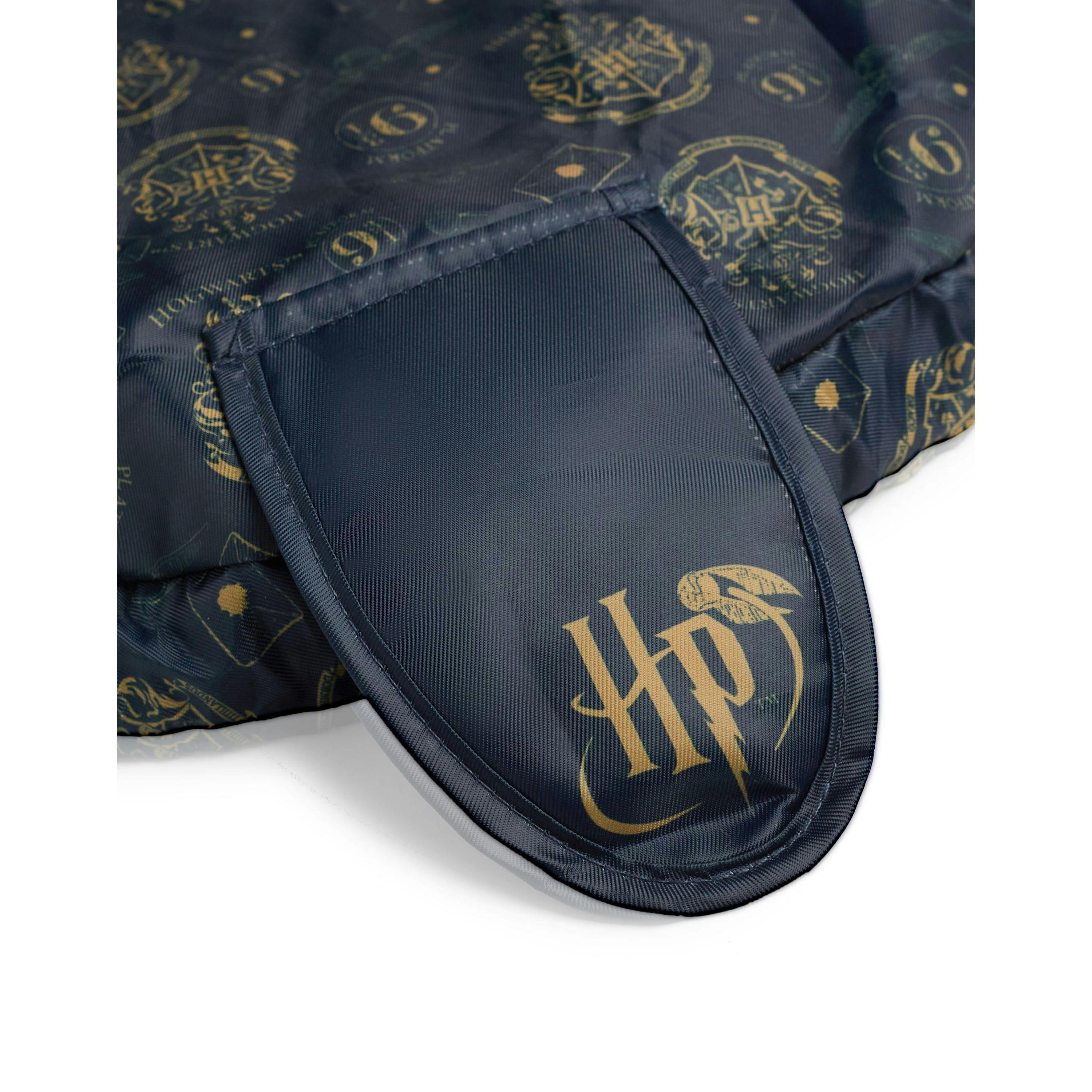 Harry Potter Womens Blue Icons AOP Makeup Bag (One Size) by Vanilla Underground , view 6 of 6