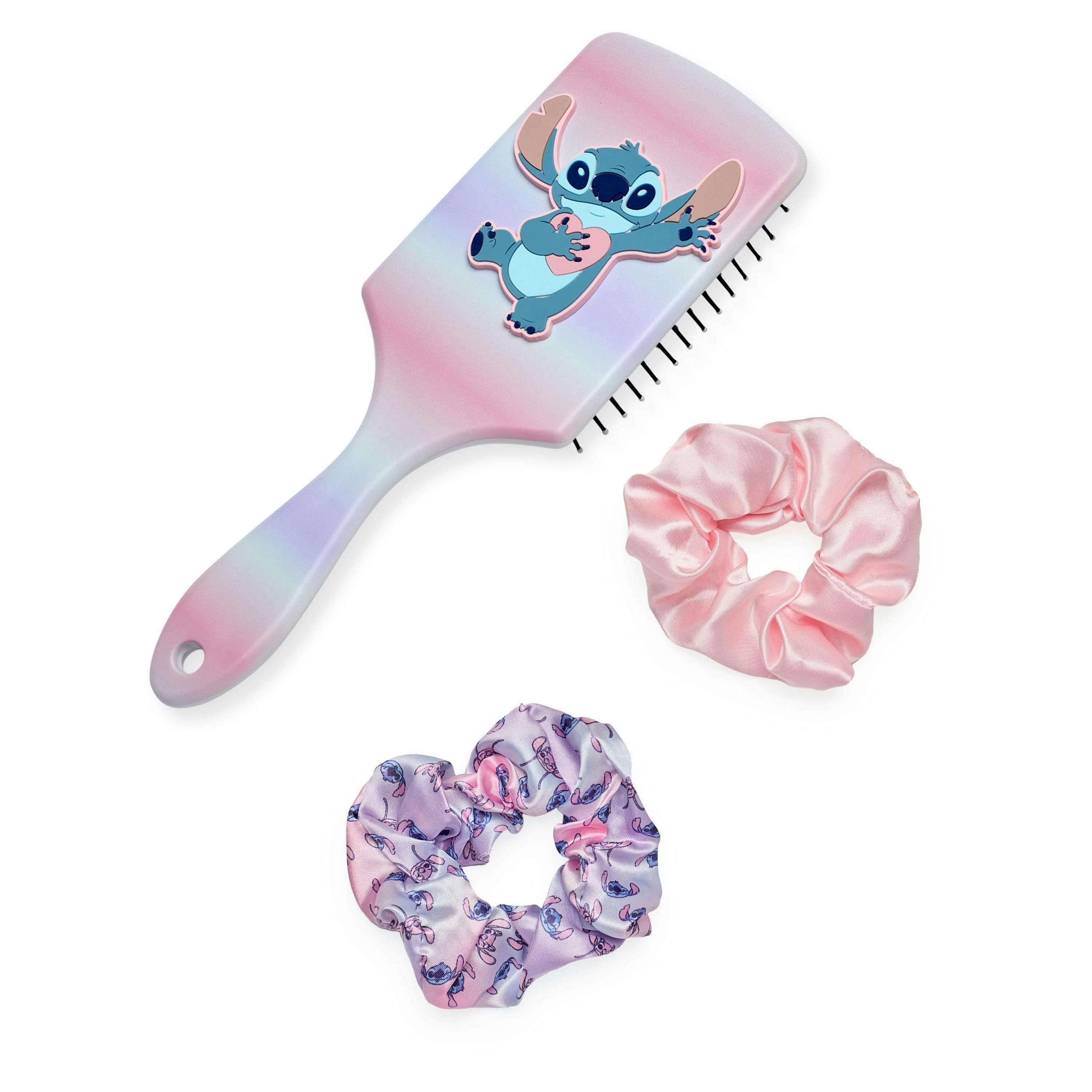 Disney Womens Multicoloured Stitch Ombre Hair Brush and Scrunchie Set (One Size) by Vanilla Underground , view 1 of 6