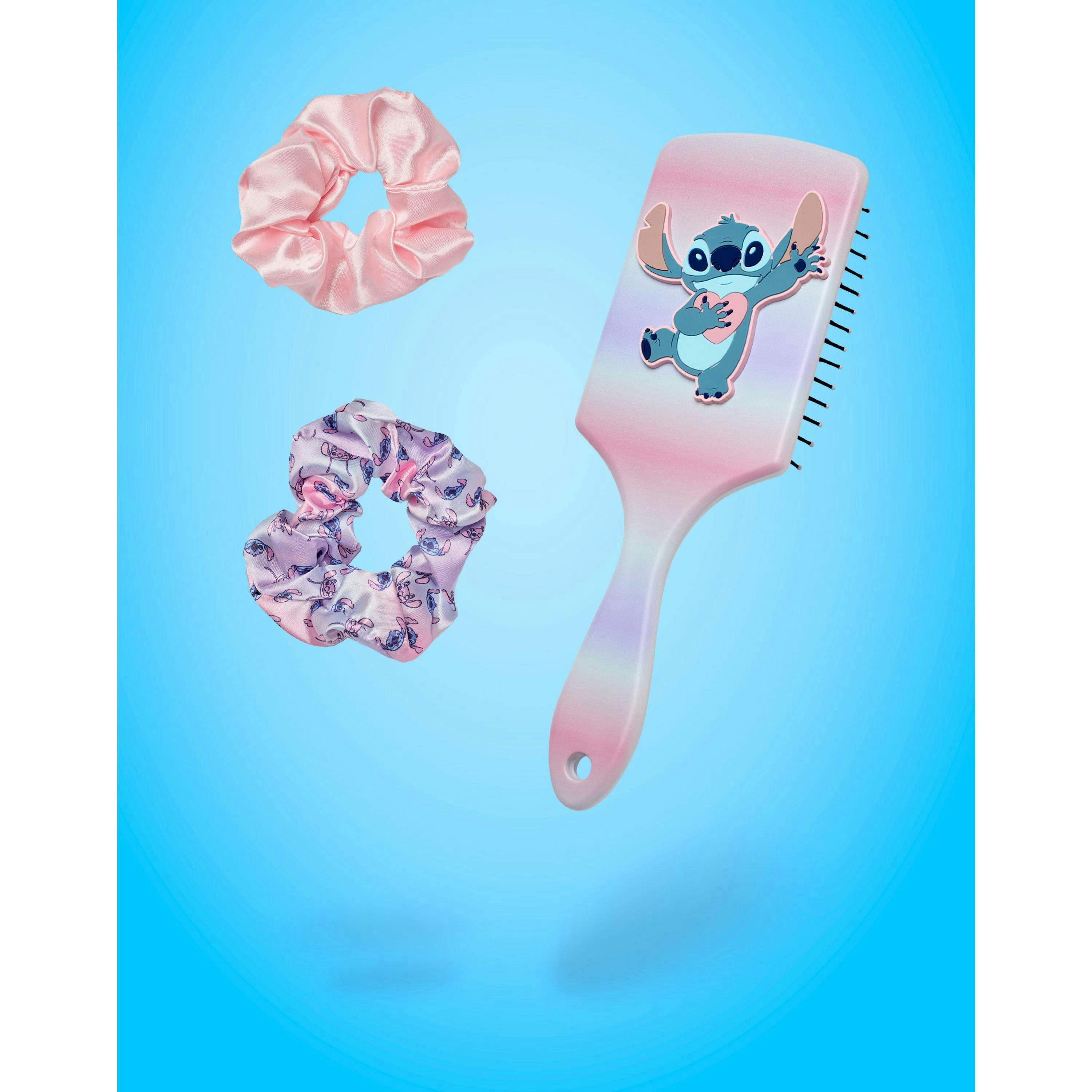 Disney Womens Multicoloured Stitch Ombre Hair Brush and Scrunchie Set (One Size) by Vanilla Underground , view 6 of 6