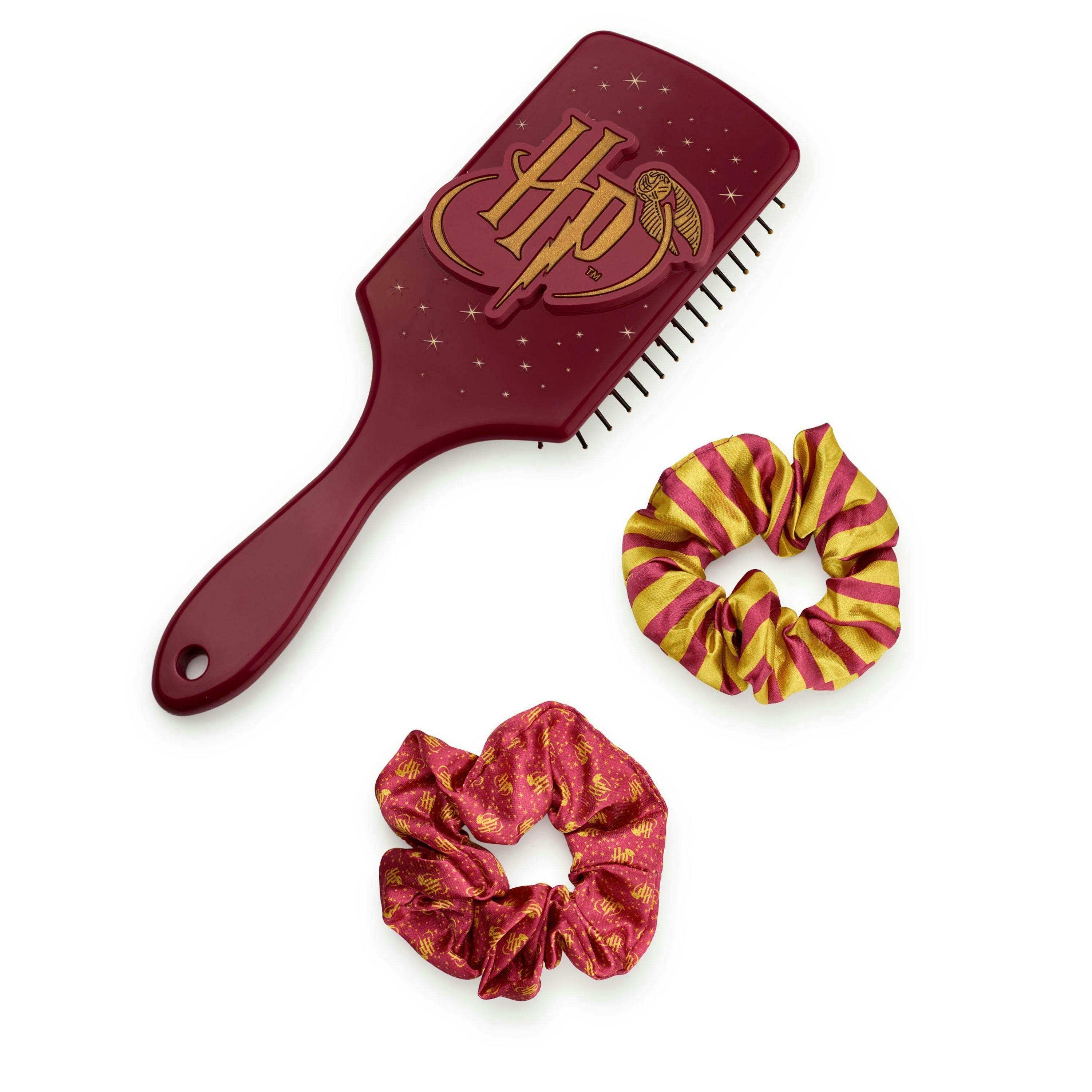 Harry Potter Womens Multicoloured Logo Hair Brush and Scrunchie Set (One Size) by Vanilla Underground , view 1 of 6