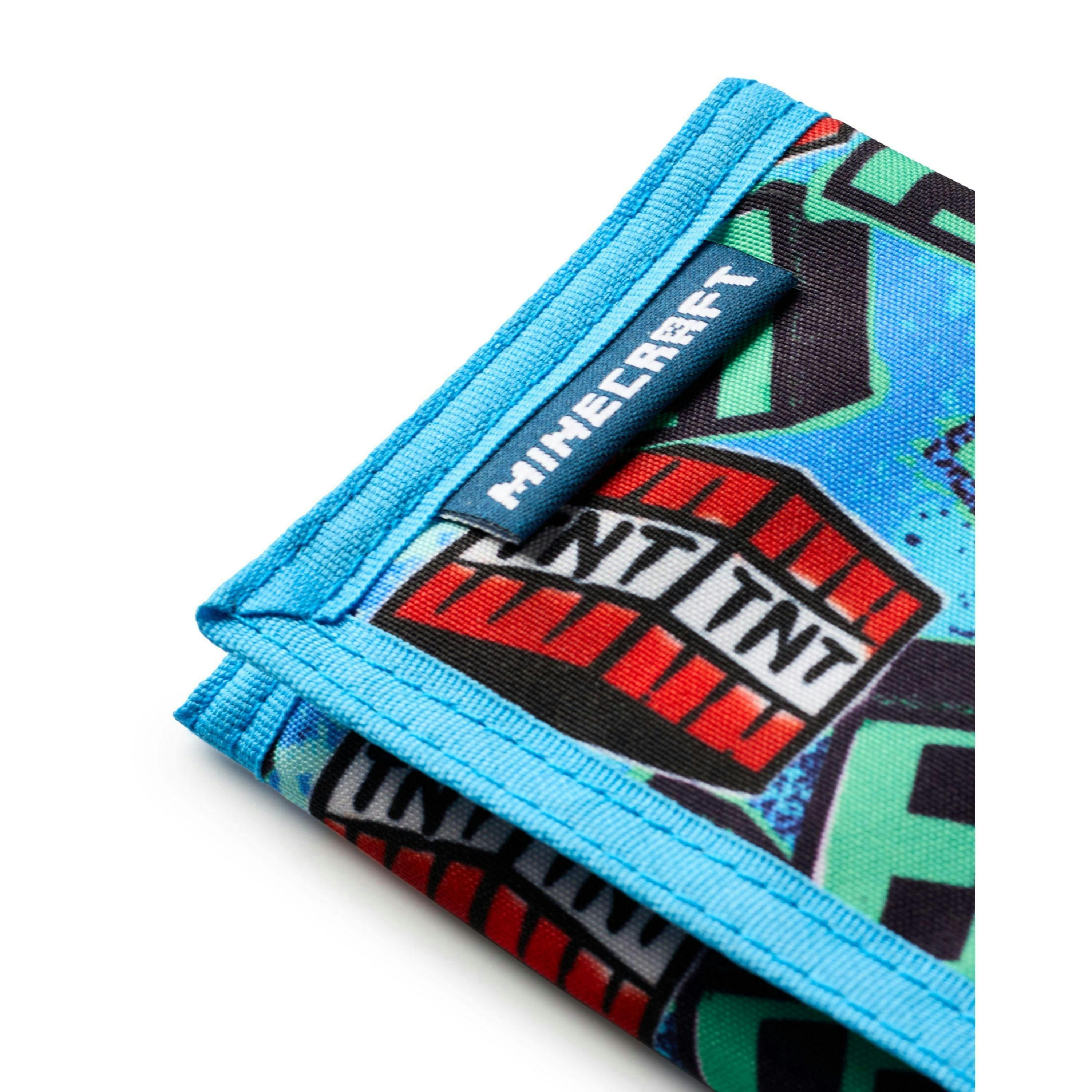 Minecraft Boys Blue Grafitti Strap Wallet (One Size) by Vanilla Underground , view 5 of 6