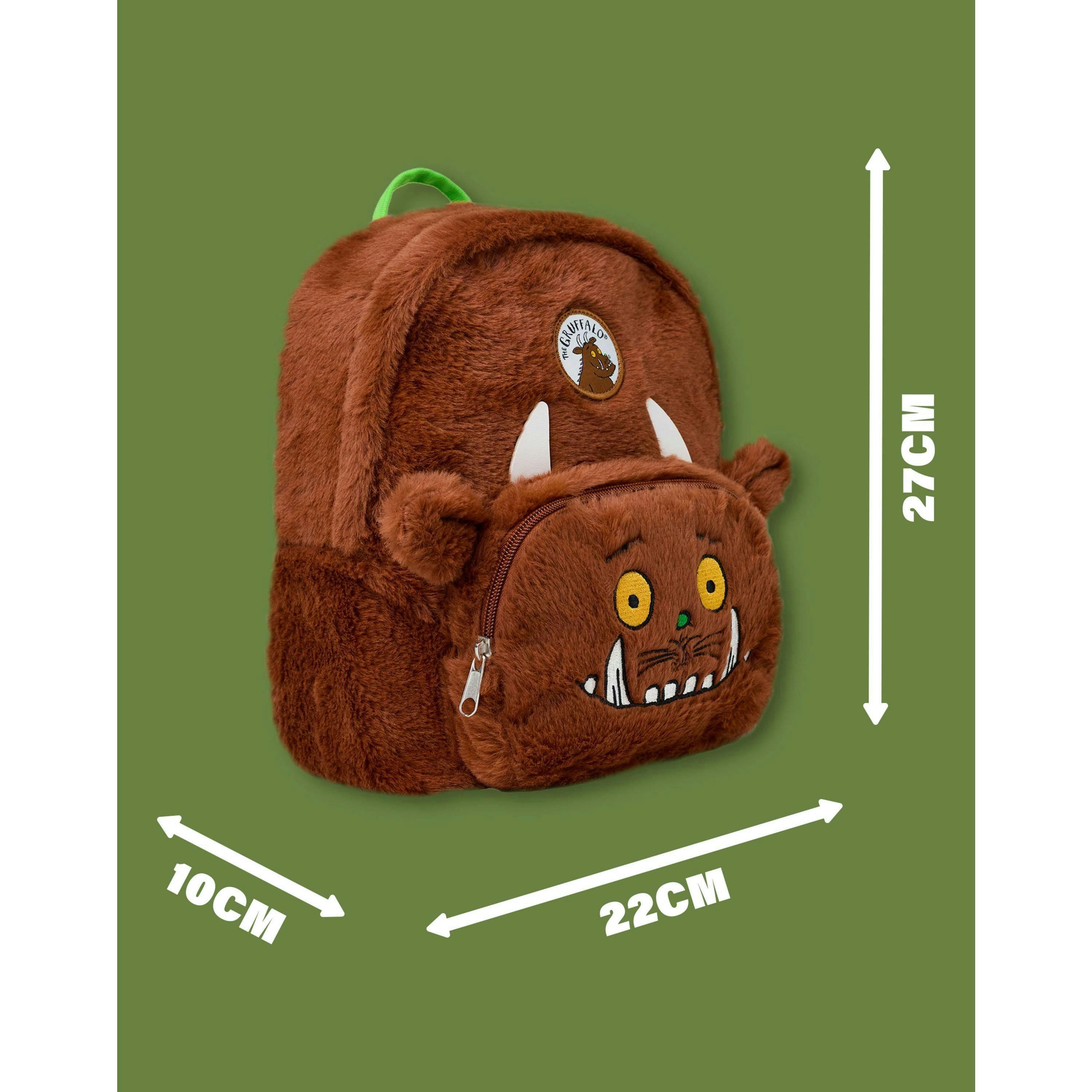 Gruffalo & Friends Unisex Kids Brown 3D Novelty Face Backpack (One Size) by Vanilla Underground , view 4 of 6