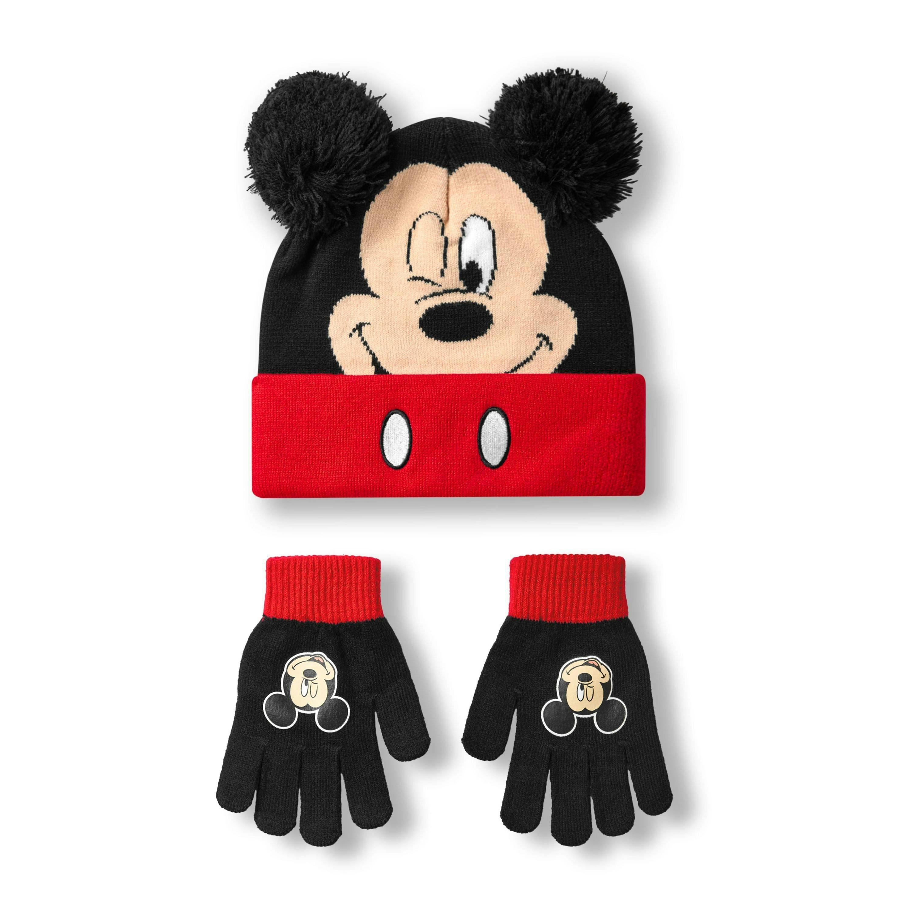 Disney Boys Multicoloured Mickey Mouse Beanie and Gloves Set (One Size) by Vanilla Underground , view 1 of 6