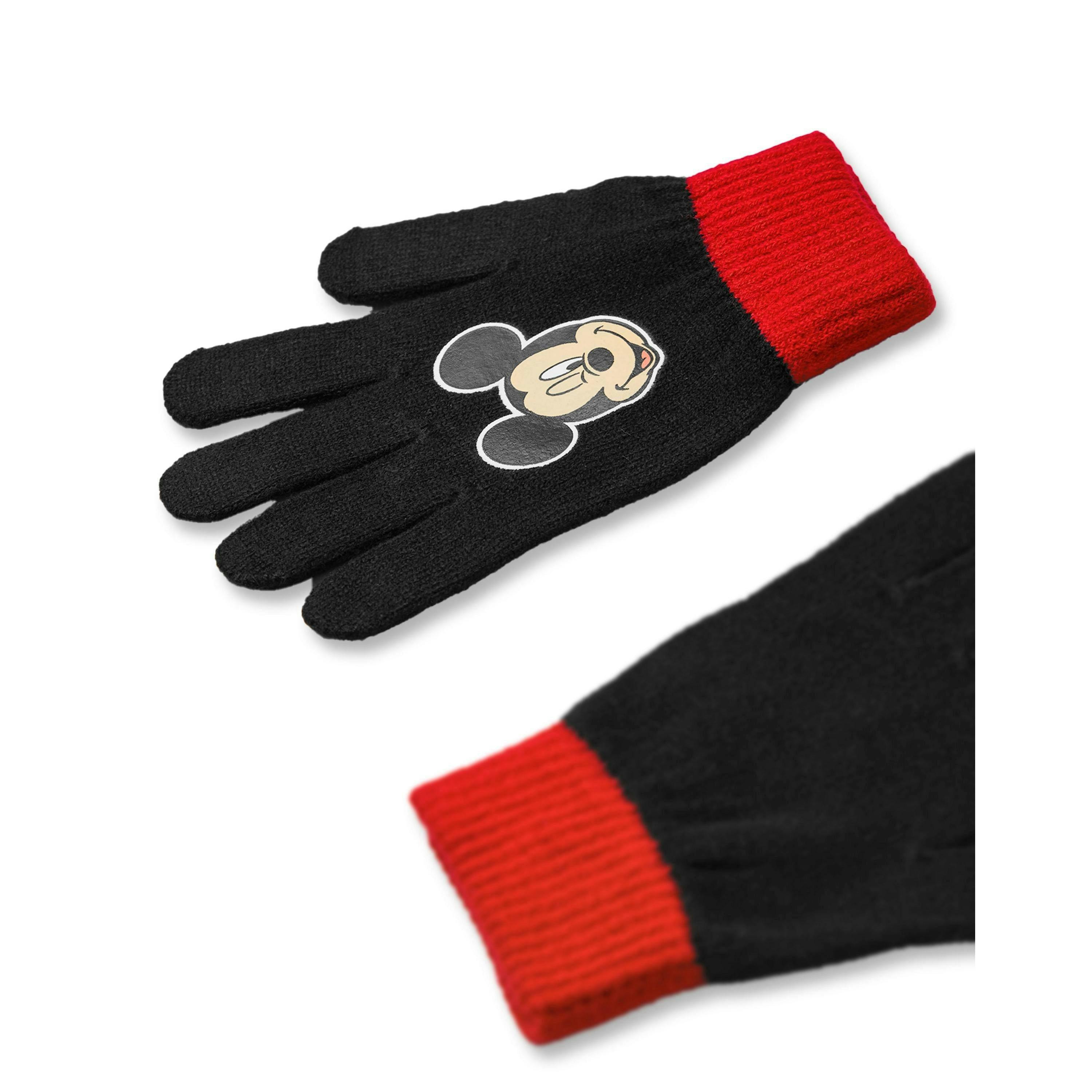 Disney Boys Multicoloured Mickey Mouse Beanie and Gloves Set (One Size) by Vanilla Underground , view 4 of 6