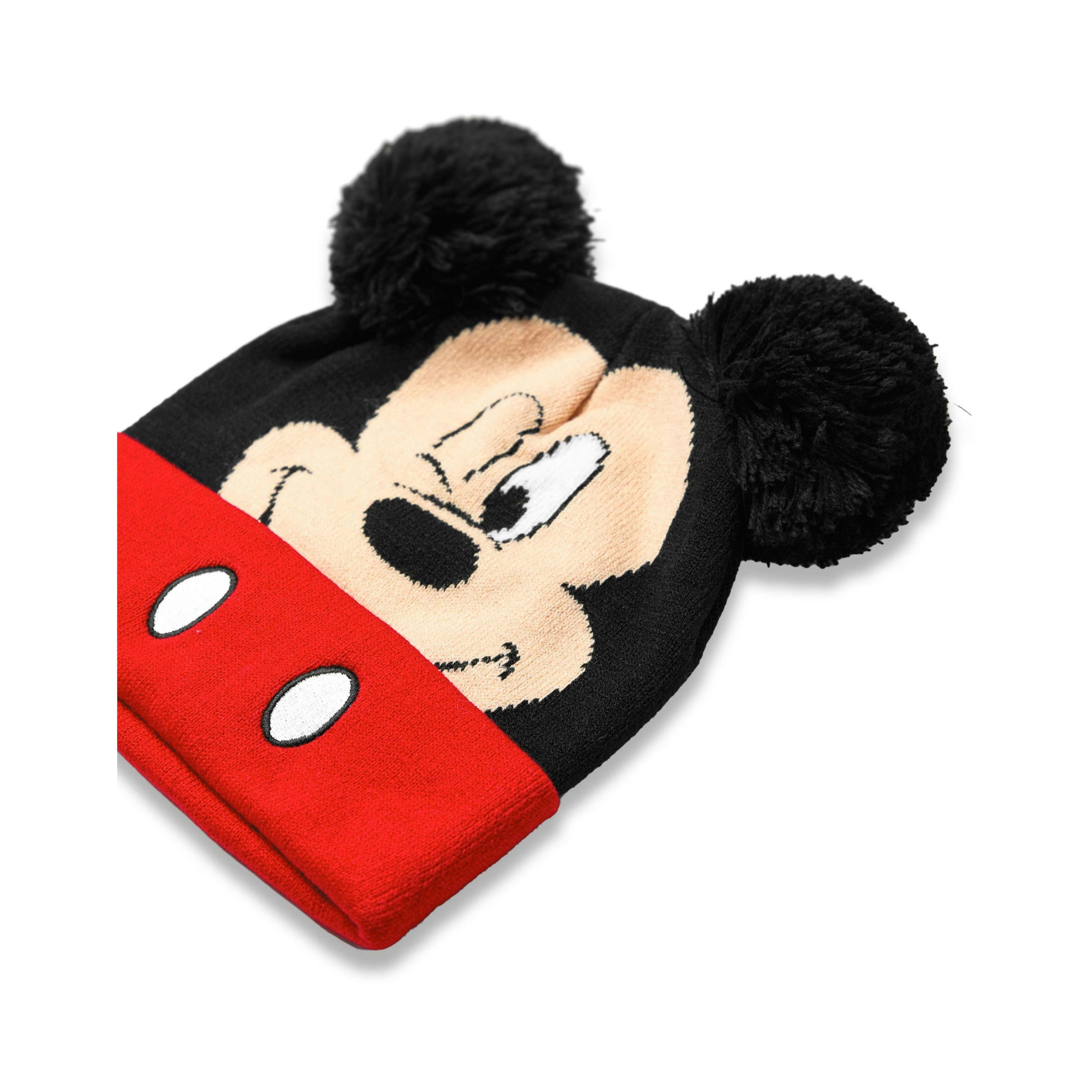 Disney Boys Multicoloured Mickey Mouse Beanie and Gloves Set (One Size) by Vanilla Underground , view 5 of 6