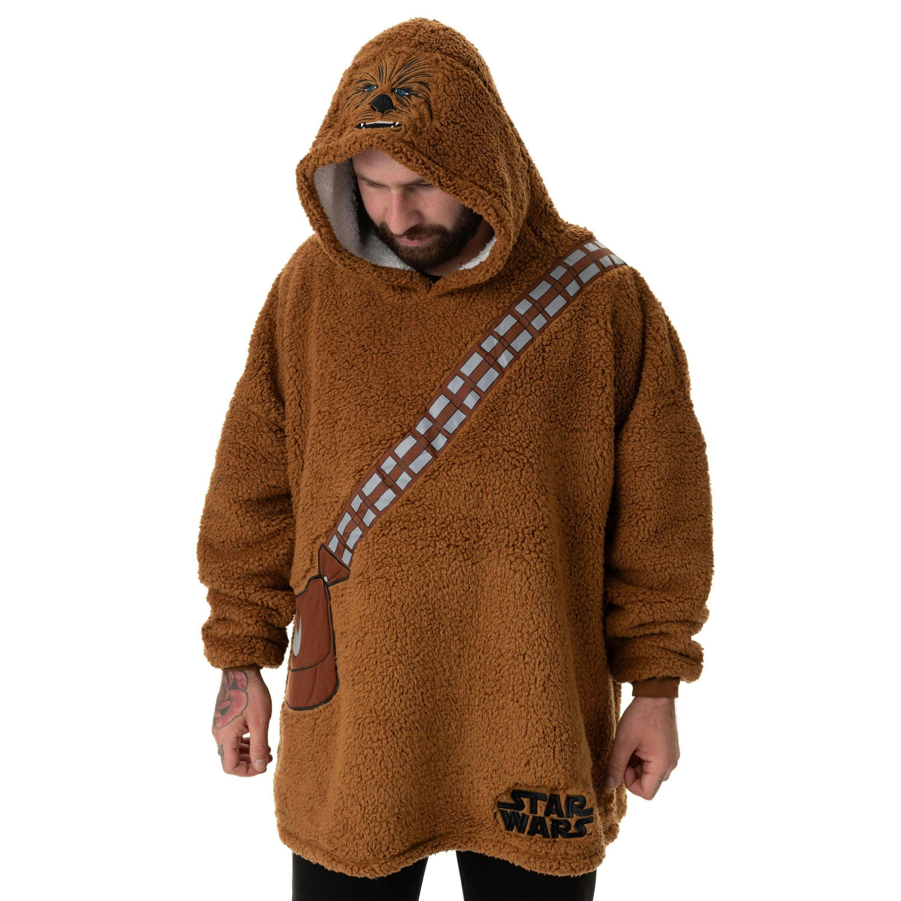 Star Wars Unisex Brown Chewbacca Blanket Hoodie (One Size) by Vanilla Underground , view 1 of 6