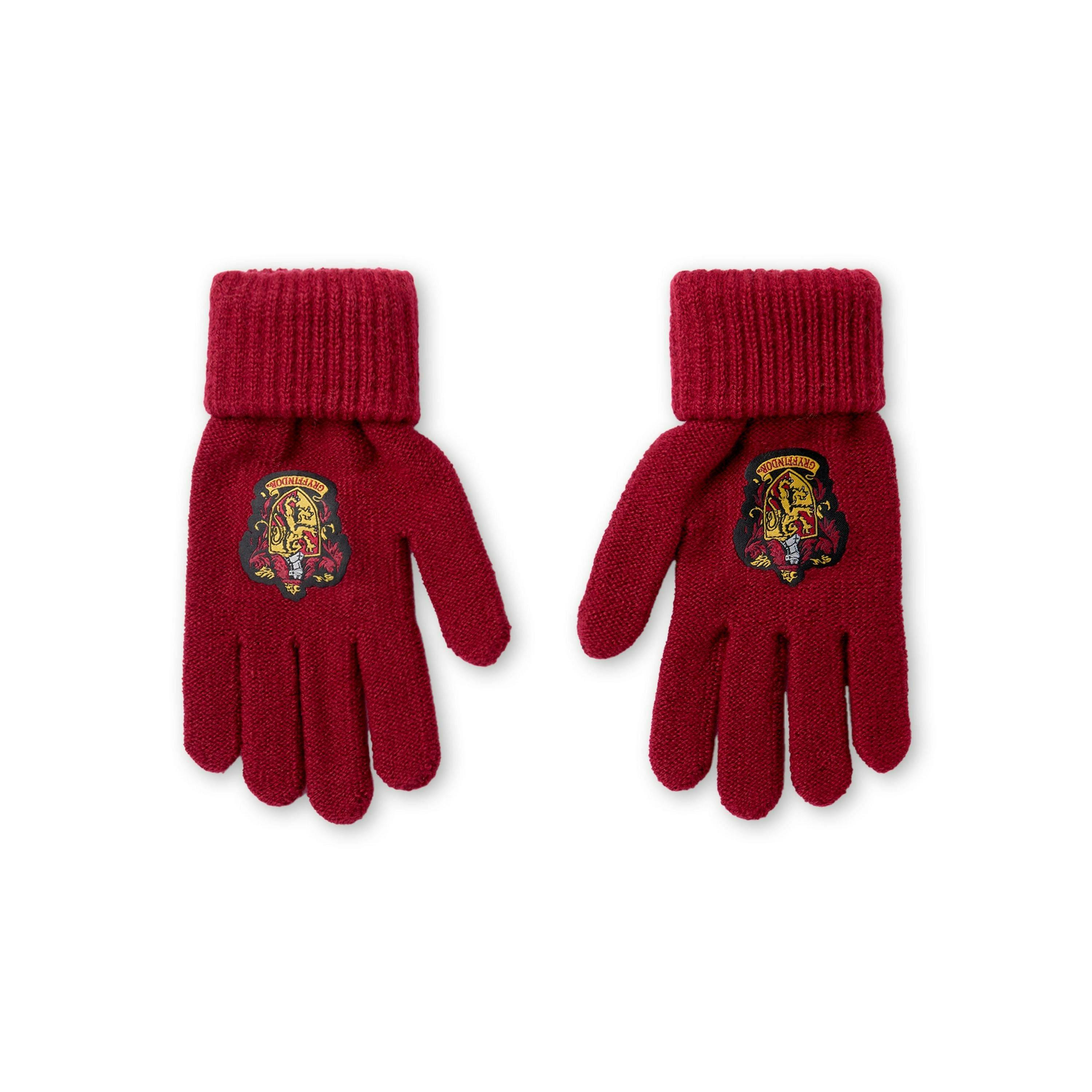 Harry Potter Unisex Kids Multicoloured Gryffindor Beanie and Gloves Set (One Size) by Vanilla Underground , view 2 of 6
