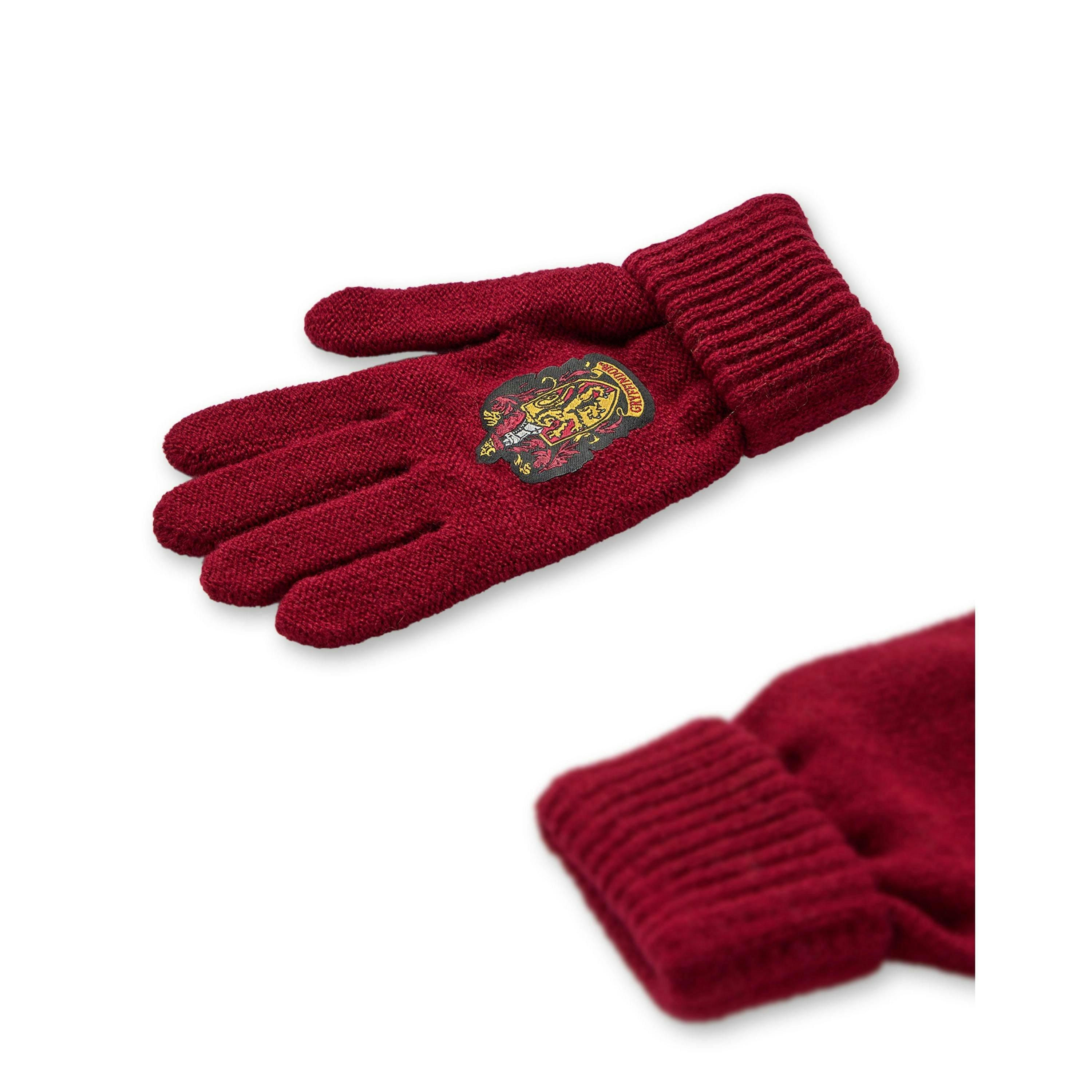 Harry Potter Unisex Kids Multicoloured Gryffindor Beanie and Gloves Set (One Size) by Vanilla Underground , view 4 of 6
