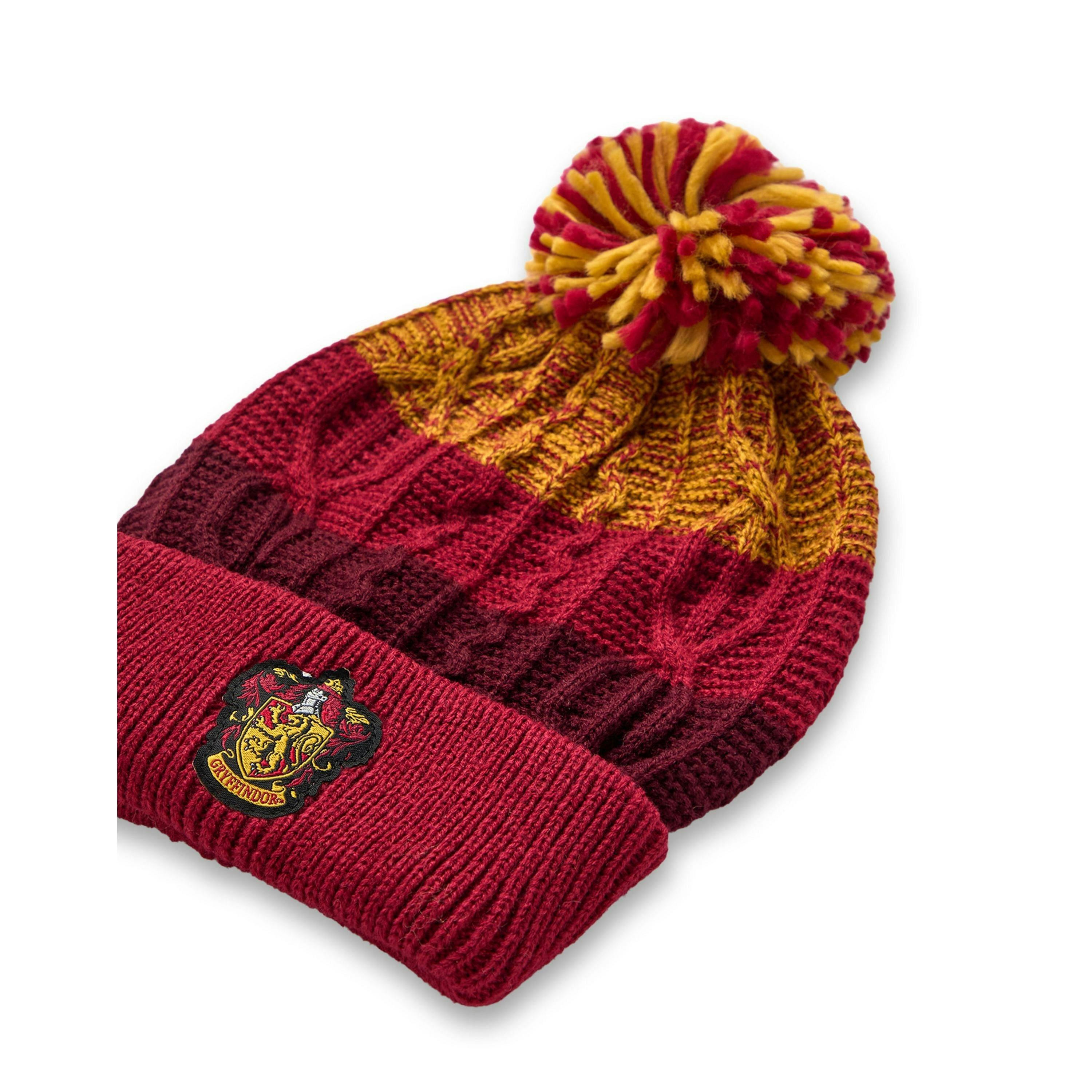 Harry Potter Unisex Kids Multicoloured Gryffindor Beanie and Gloves Set (One Size) by Vanilla Underground , view 5 of 6