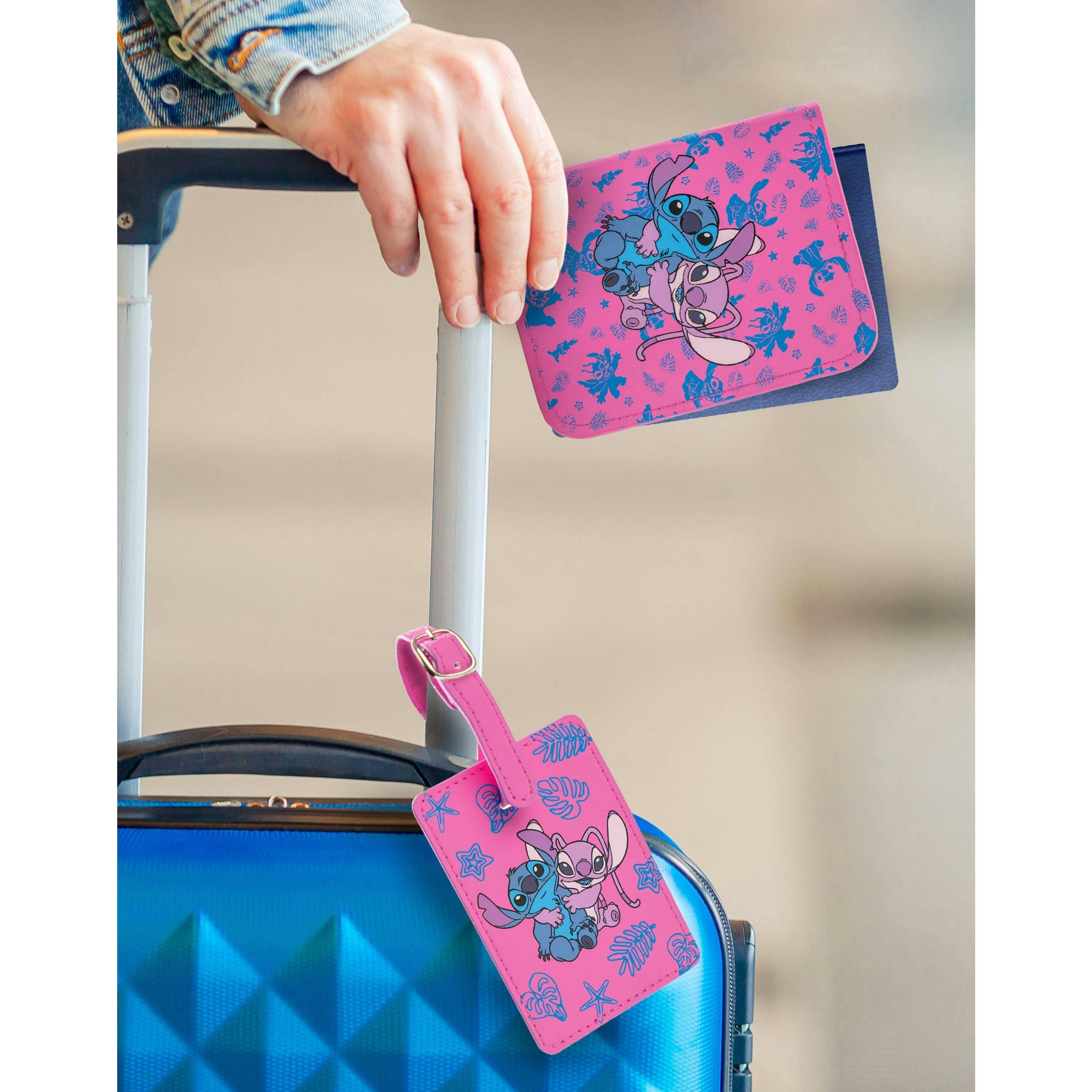 Lilo & Stitch Unisex Kids Pink Travel Set Wallet Gift Set (One Size) by Vanilla Underground , view 2 of 6