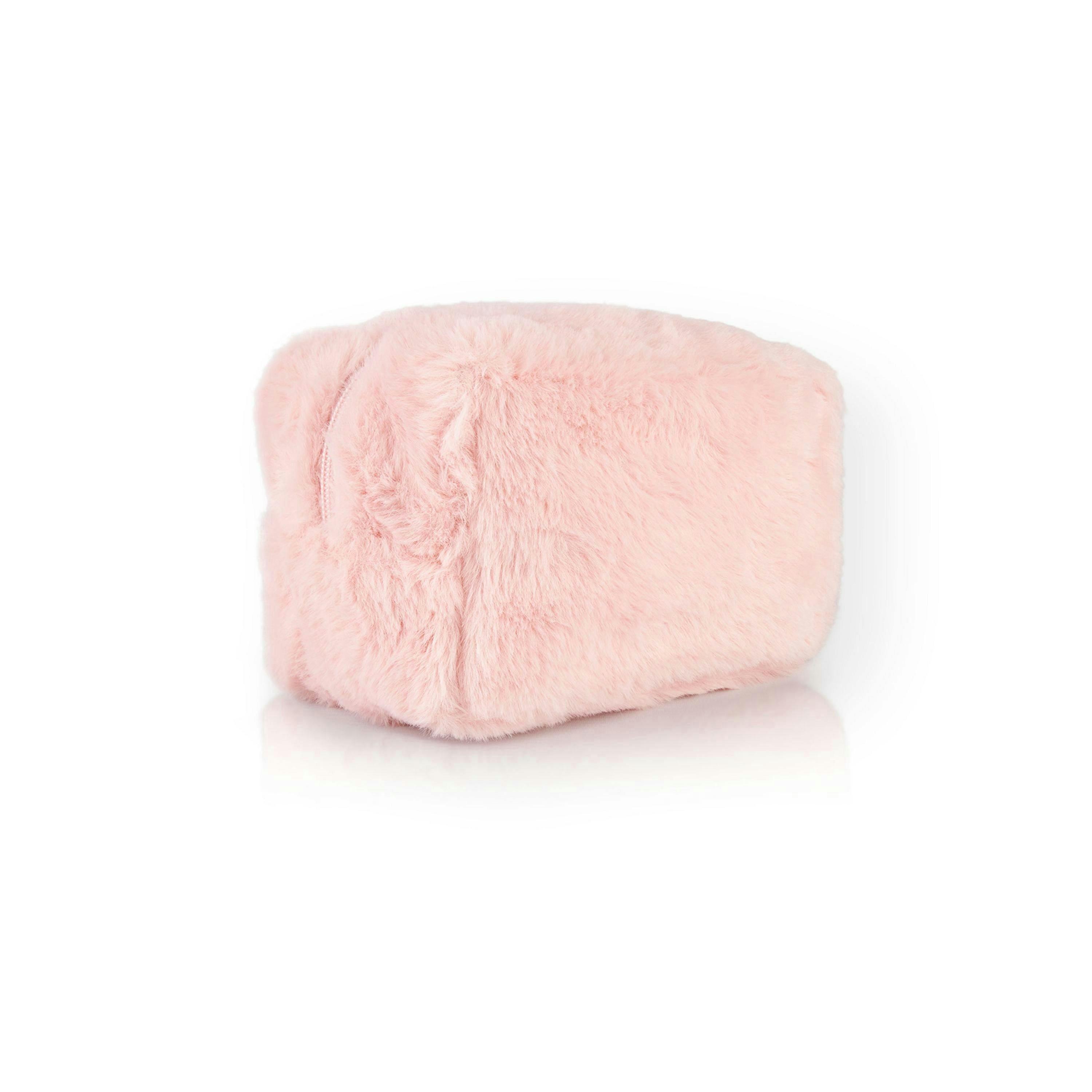 Barbie Womens Pink Furry Makeup Bag (One Size) by Vanilla Underground , view 3 of 6