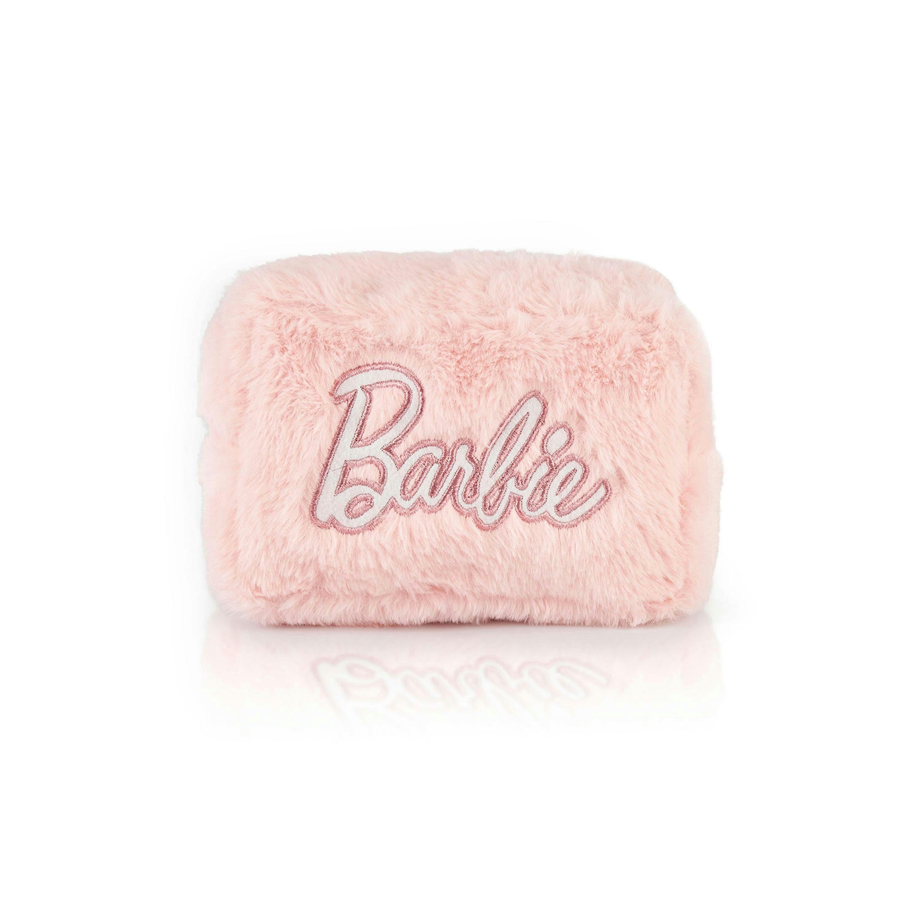 Barbie Womens Pink Furry Makeup Bag (One Size) by Vanilla Underground , view 4 of 6