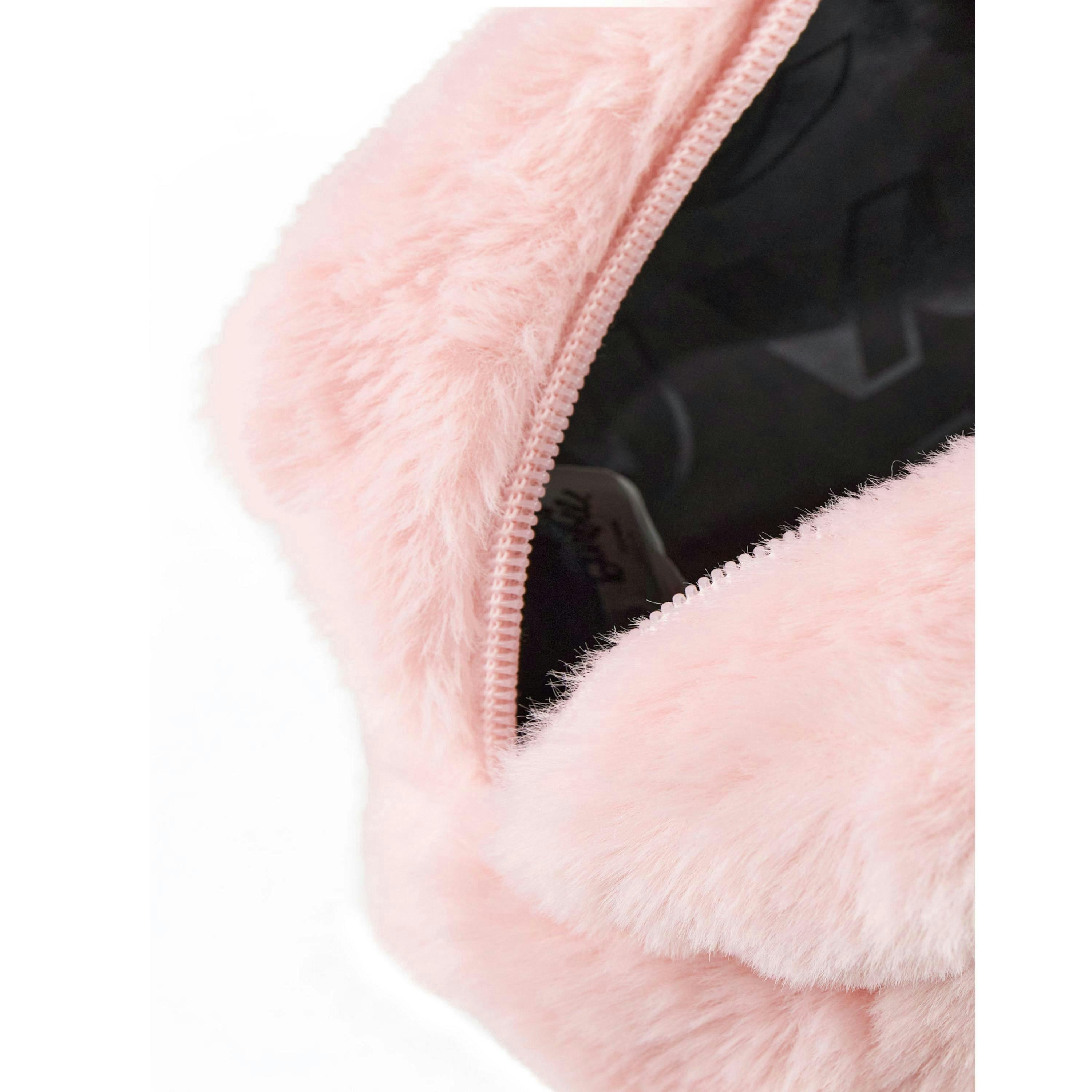 Barbie Womens Pink Furry Makeup Bag (One Size) by Vanilla Underground , view 5 of 6