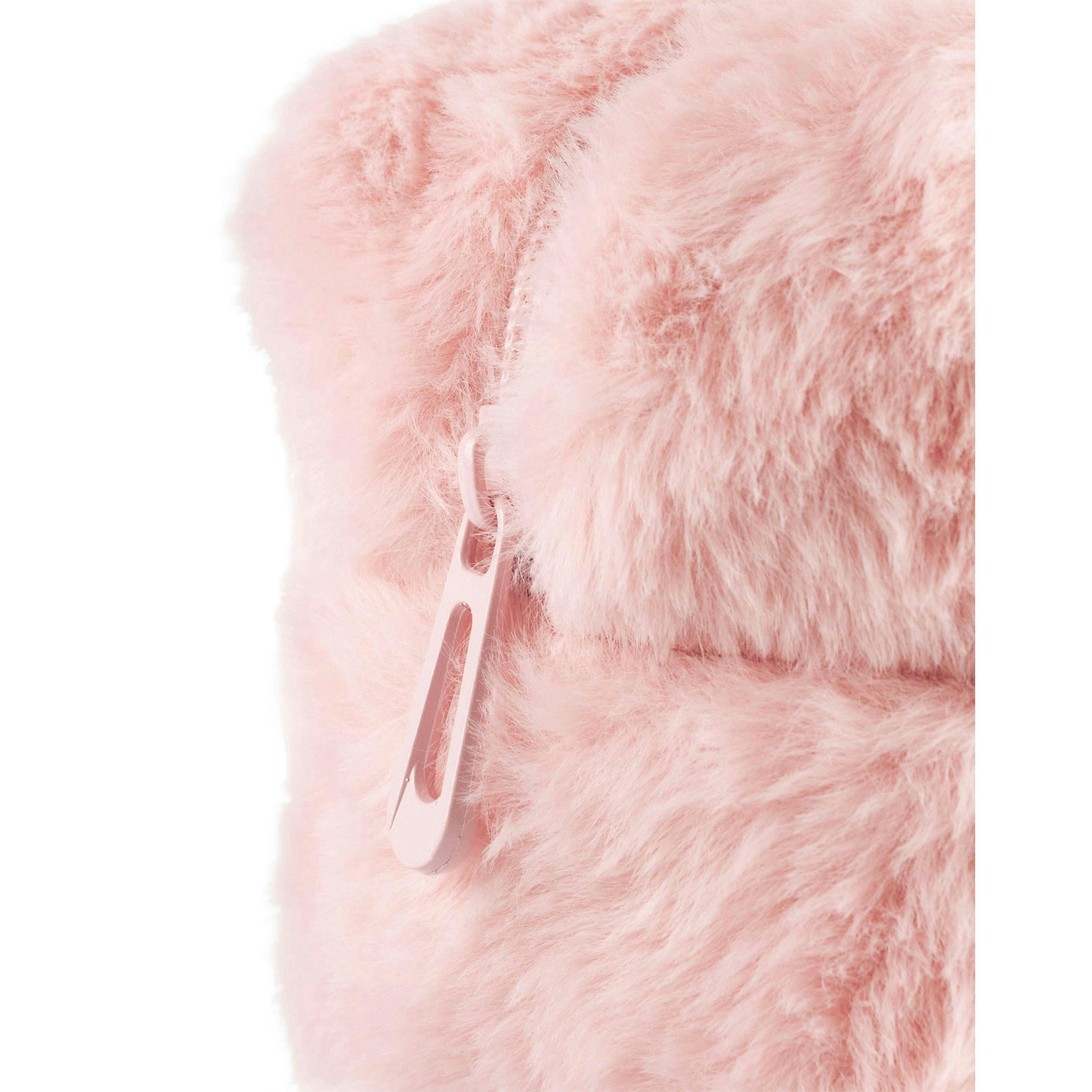 Barbie Womens Pink Furry Makeup Bag (One Size) by Vanilla Underground , view 6 of 6