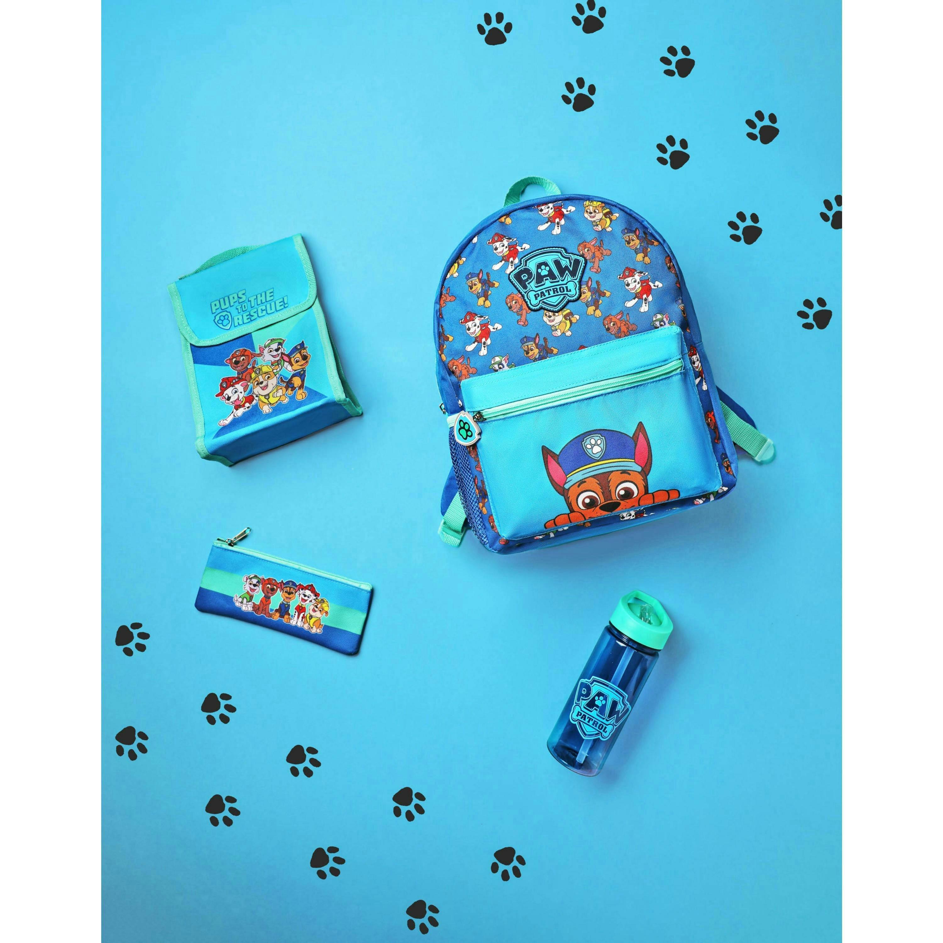 Paw Patrol Unisex Kids Blue Multi Character 4 Piece Backpack Set (One Size) by Vanilla Underground , view 2 of 6