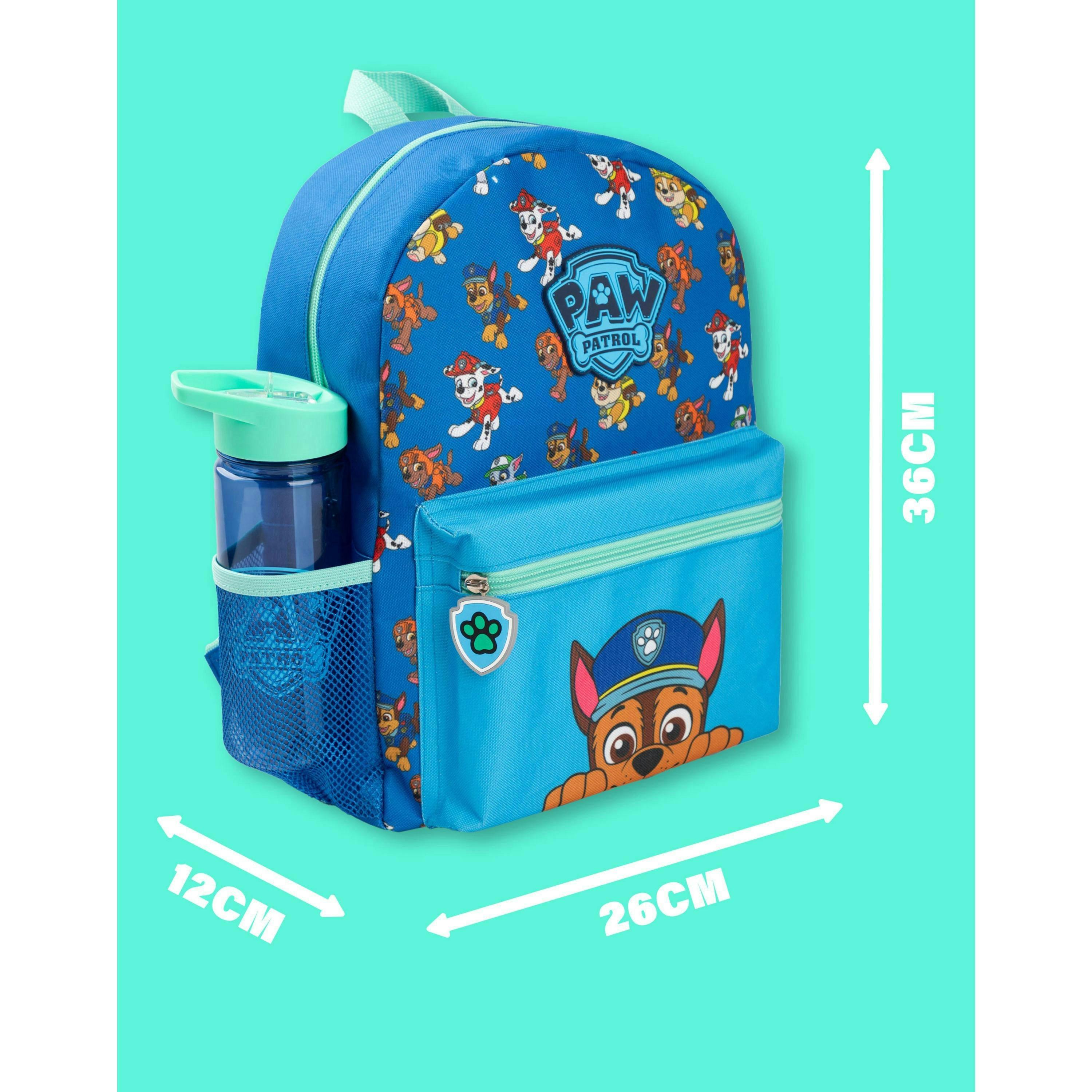 Paw Patrol Unisex Kids Blue Multi Character 4 Piece Backpack Set (One Size) by Vanilla Underground , view 3 of 6