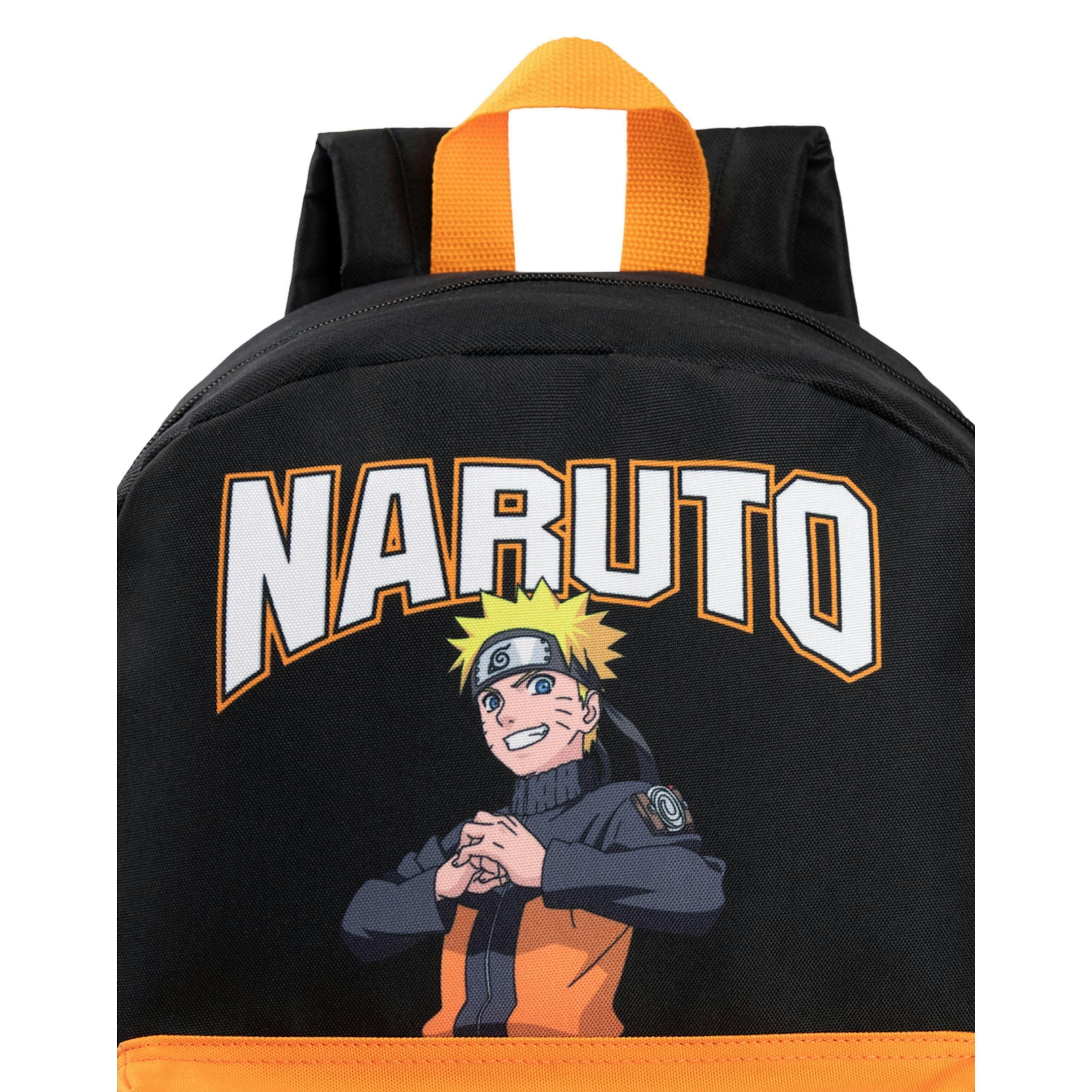 Naruto Shippuden Unisex Kids Black Front Printed Backpack (One Size) by Vanilla Underground , view 6 of 6