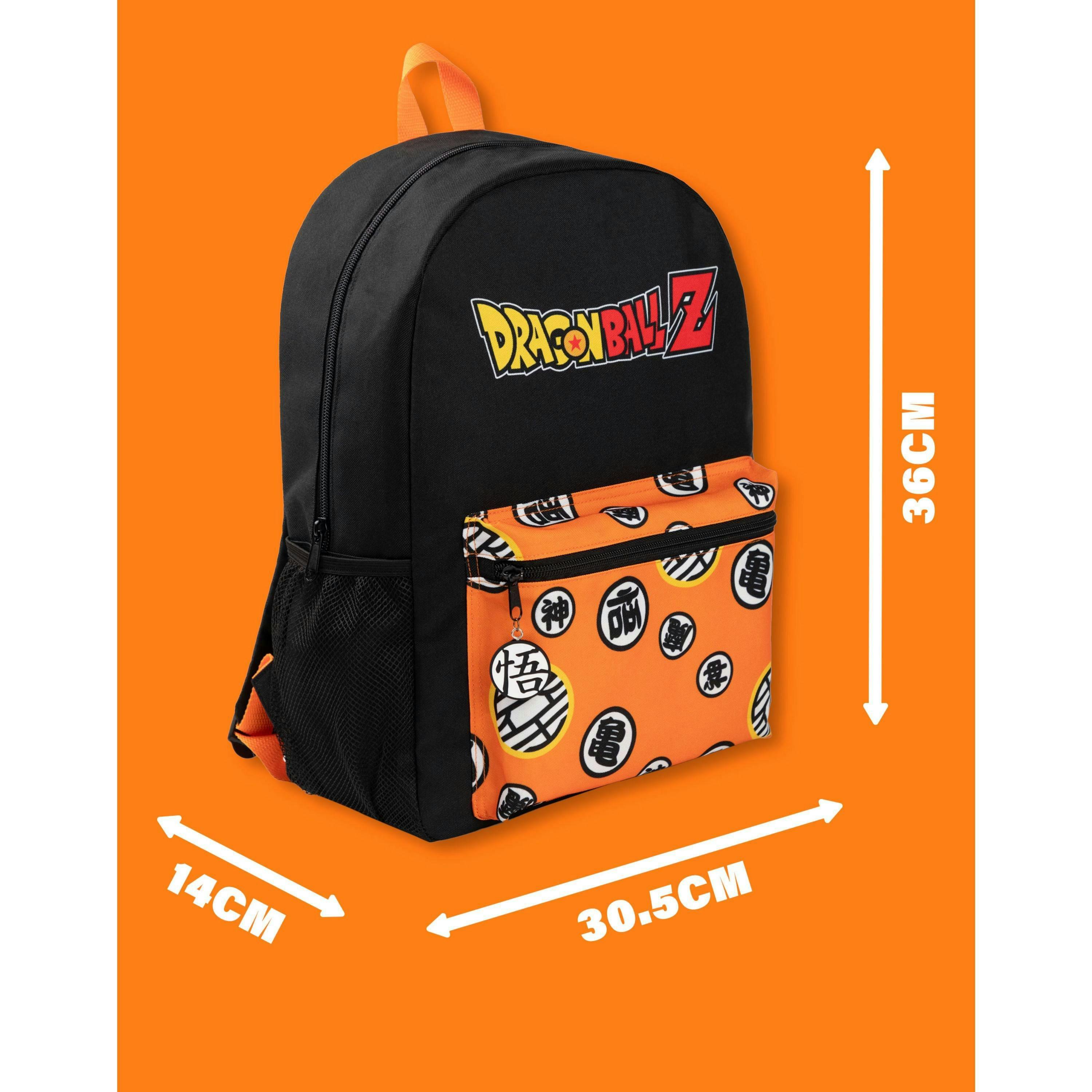 Dragon Ball Z Unisex Kids Blue Front Printed Backpack (One Size) by Vanilla Underground , view 3 of 6