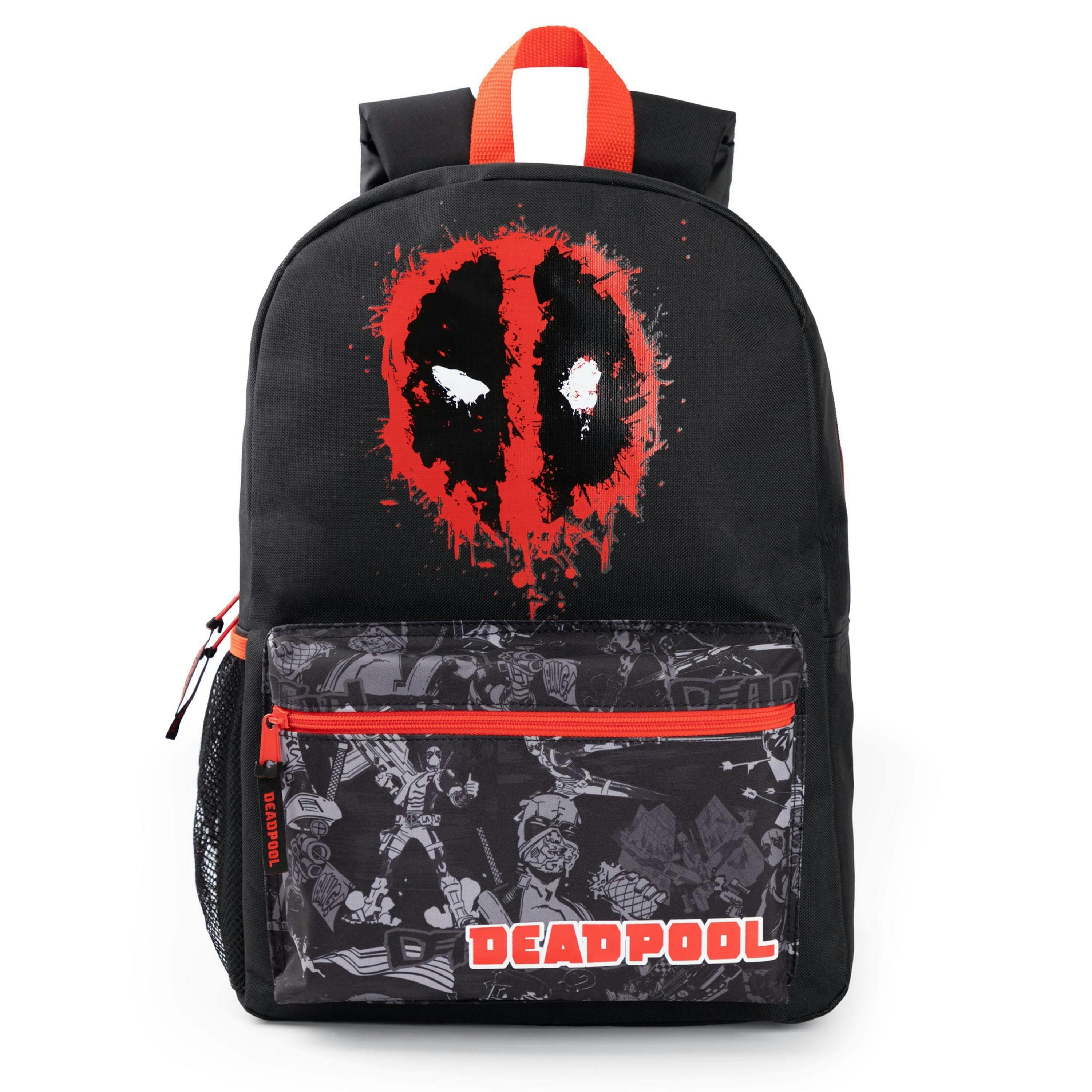 Marvel Boys Black Deadpool Backpack (One Size) by Vanilla Underground , view 1 of 6