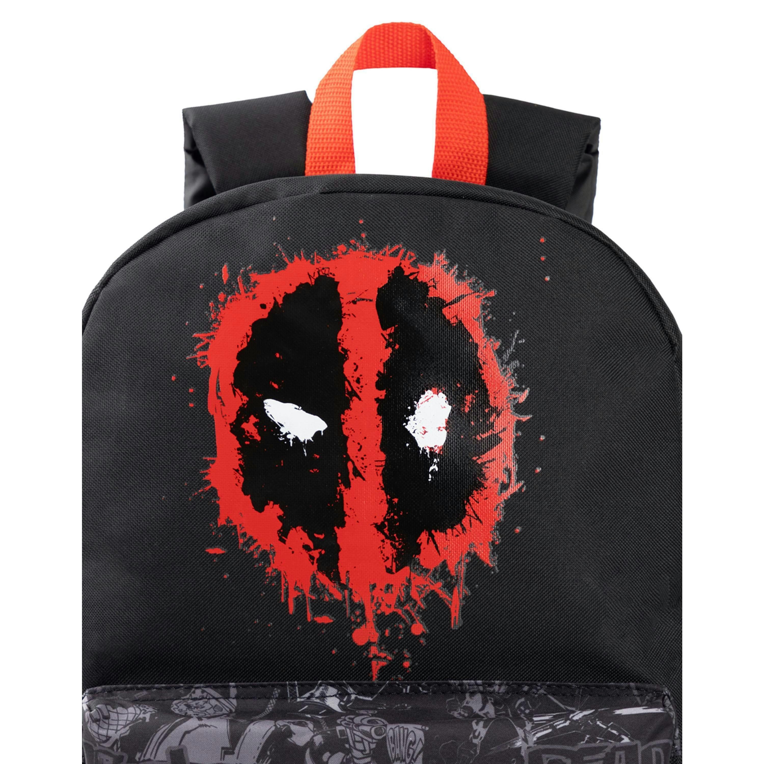Marvel Boys Black Deadpool Backpack (One Size) by Vanilla Underground , view 4 of 6