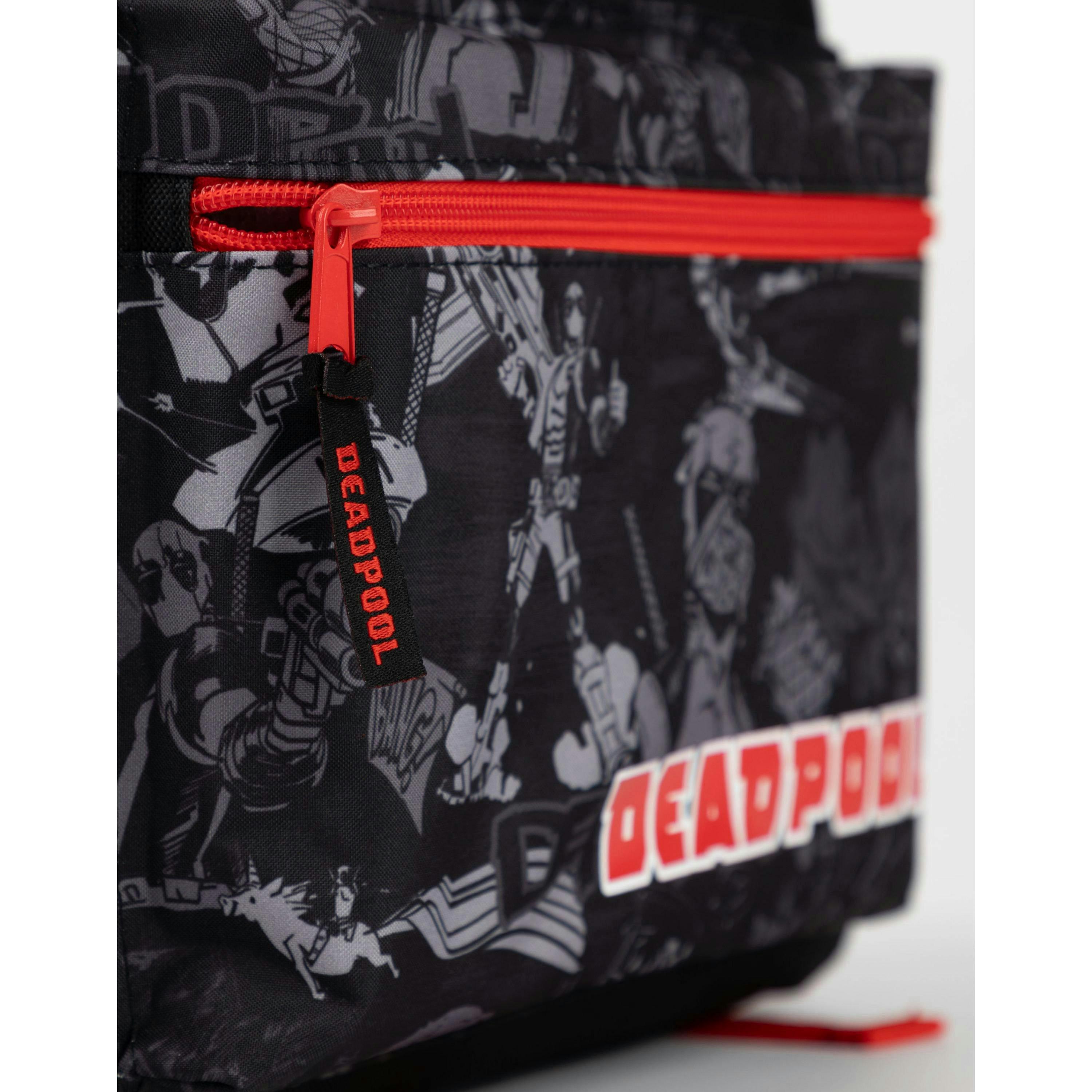 Marvel Boys Black Deadpool Backpack (One Size) by Vanilla Underground , view 5 of 6